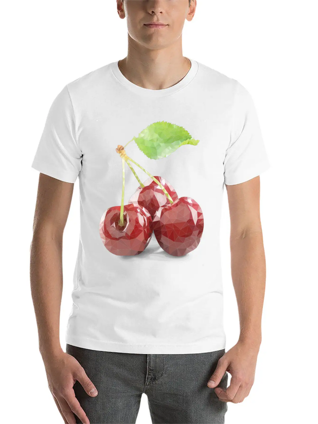 Glass Cherry Unisex Casual T-Shirt – Clean Design For Daily Comfort