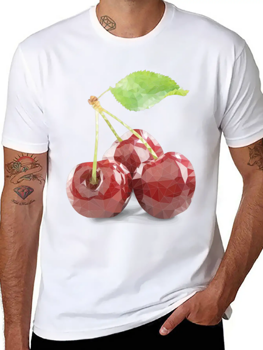 Glass Cherry Unisex Casual T-Shirt – Clean Design For Daily Comfort