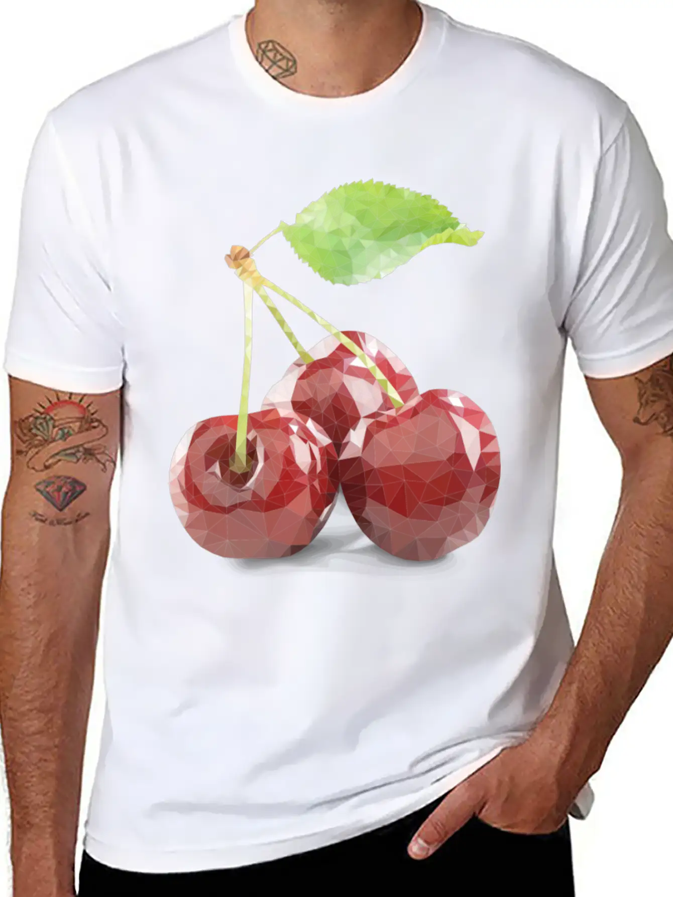 Glass Cherry Unisex Casual T-Shirt – Clean Design For Daily Comfort