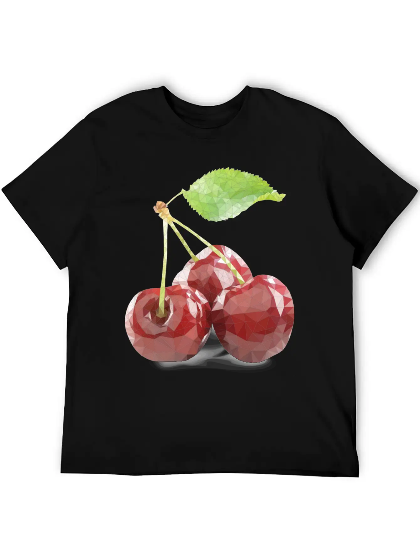 Glass Cherry Unisex Casual T-Shirt – Clean Design For Daily Comfort