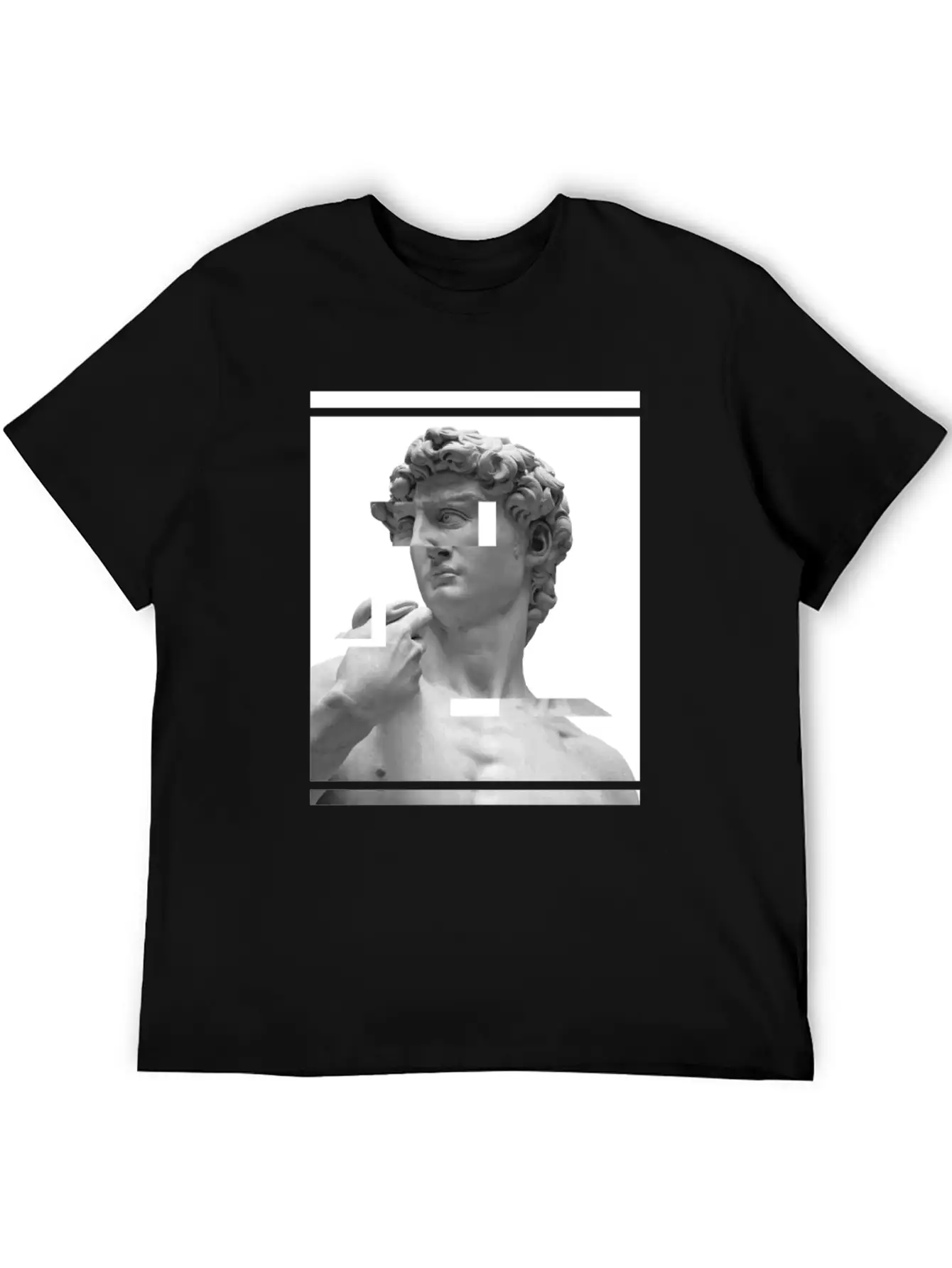 Glitch Greek Bust | Aesthetic Vaporwave Relaxed Everyday Tee – Lightweight And Durable Cotton