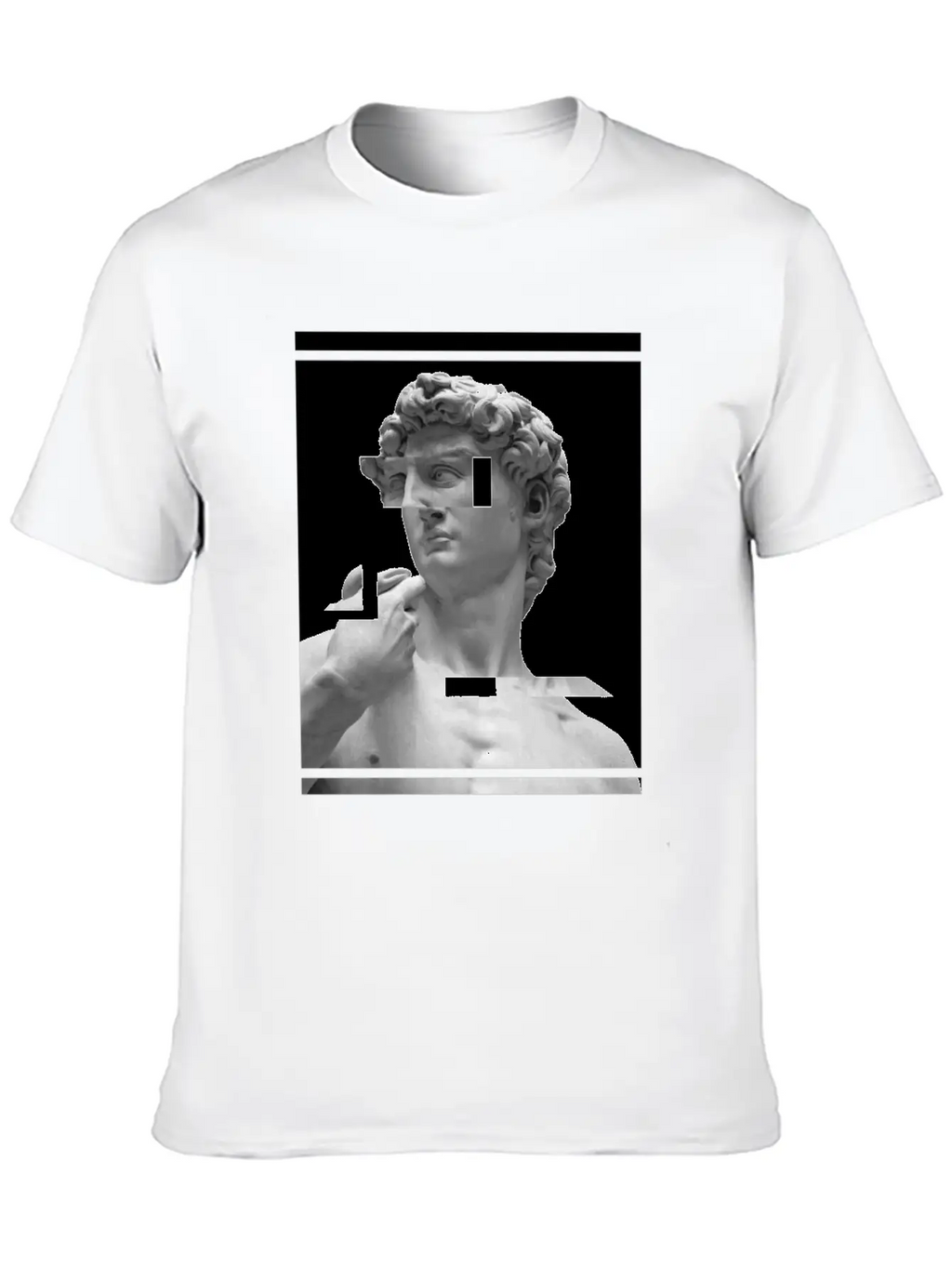 Glitch Greek Bust | Aesthetic Vaporwave Relaxed Everyday Tee – Lightweight And Durable Cotton