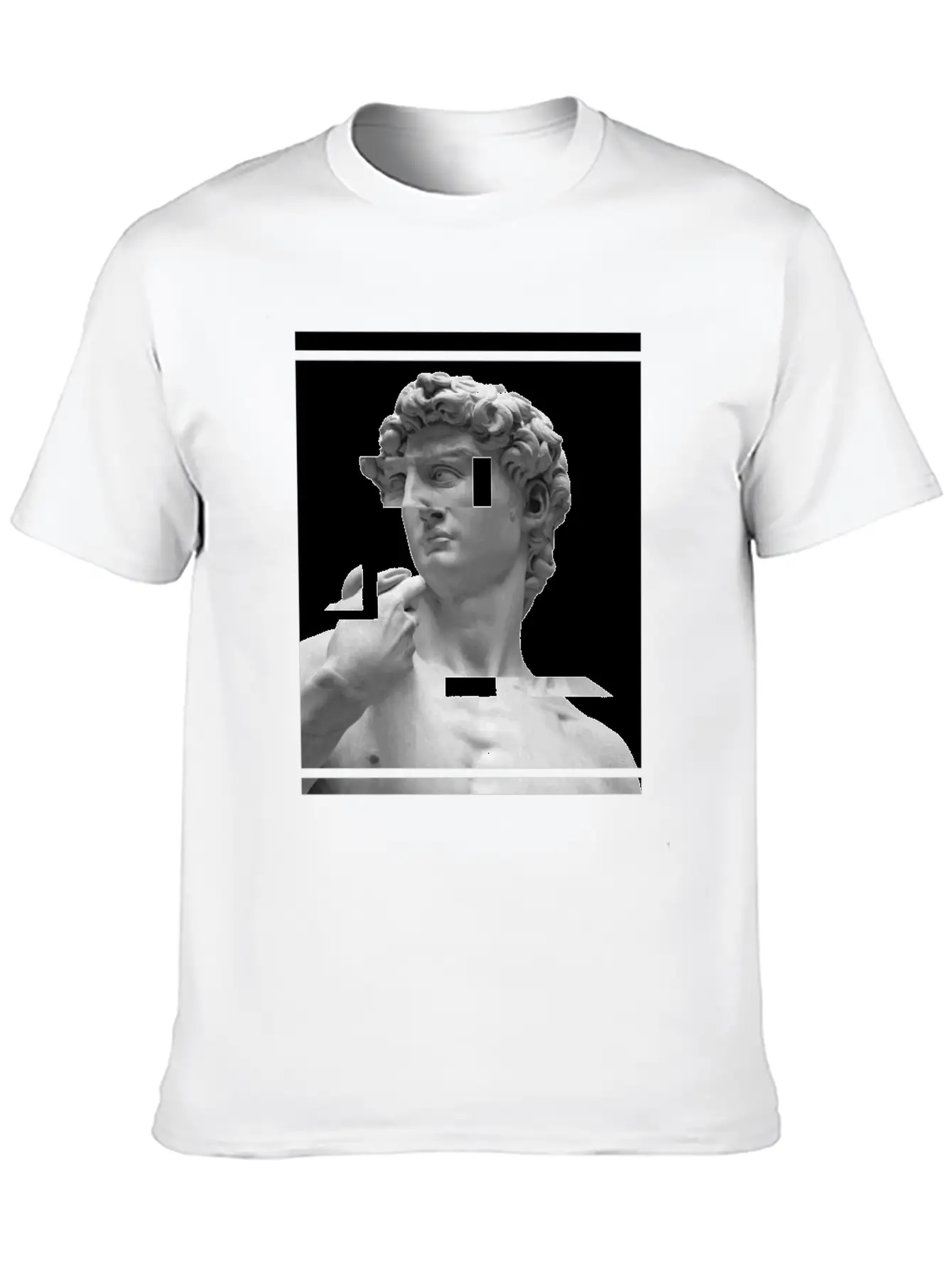 Glitch Greek Bust | Aesthetic Vaporwave Relaxed Everyday Tee – Lightweight And Durable Cotton