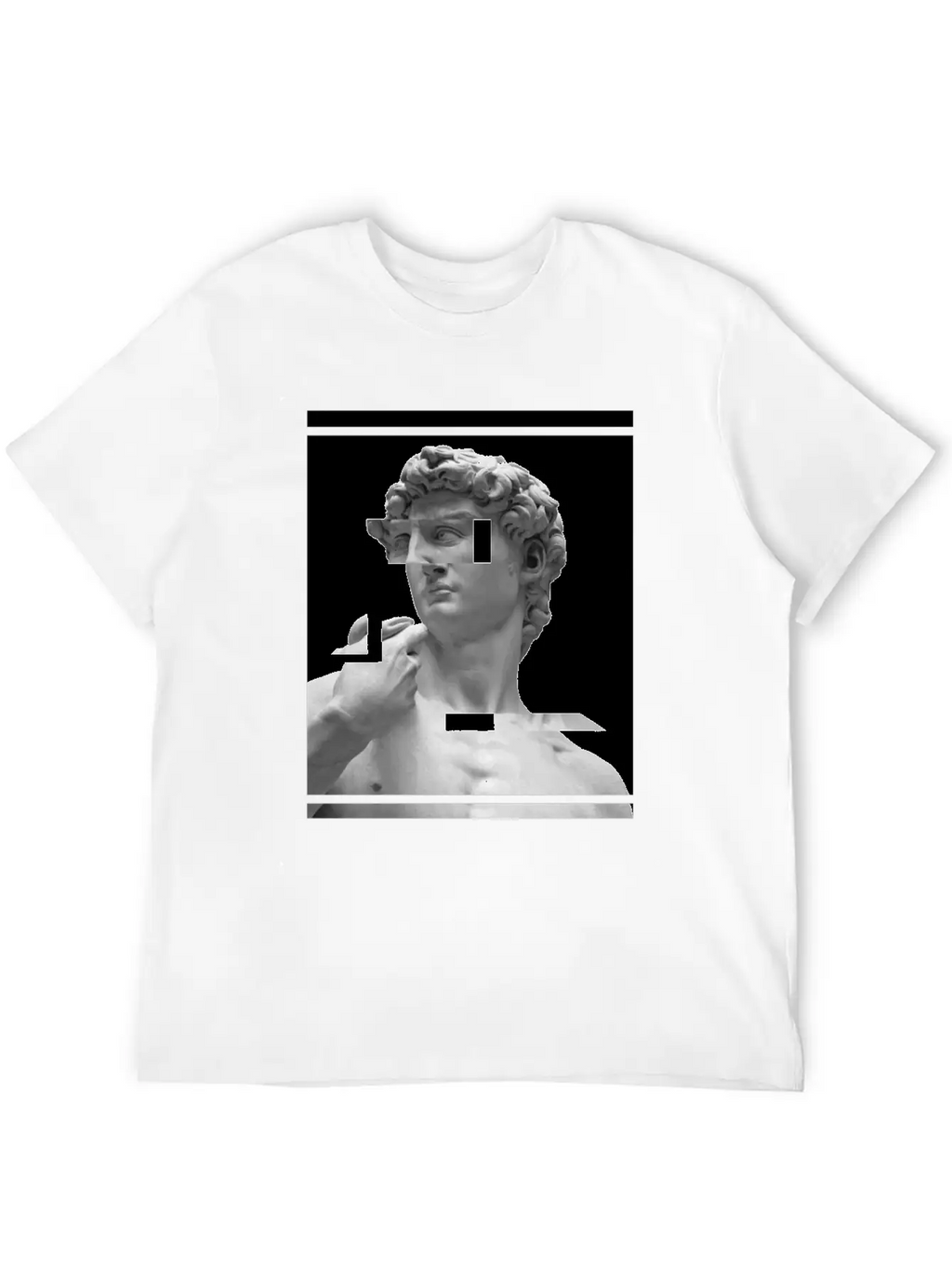 Glitch Greek Bust | Aesthetic Vaporwave Relaxed Everyday Tee – Lightweight And Durable Cotton