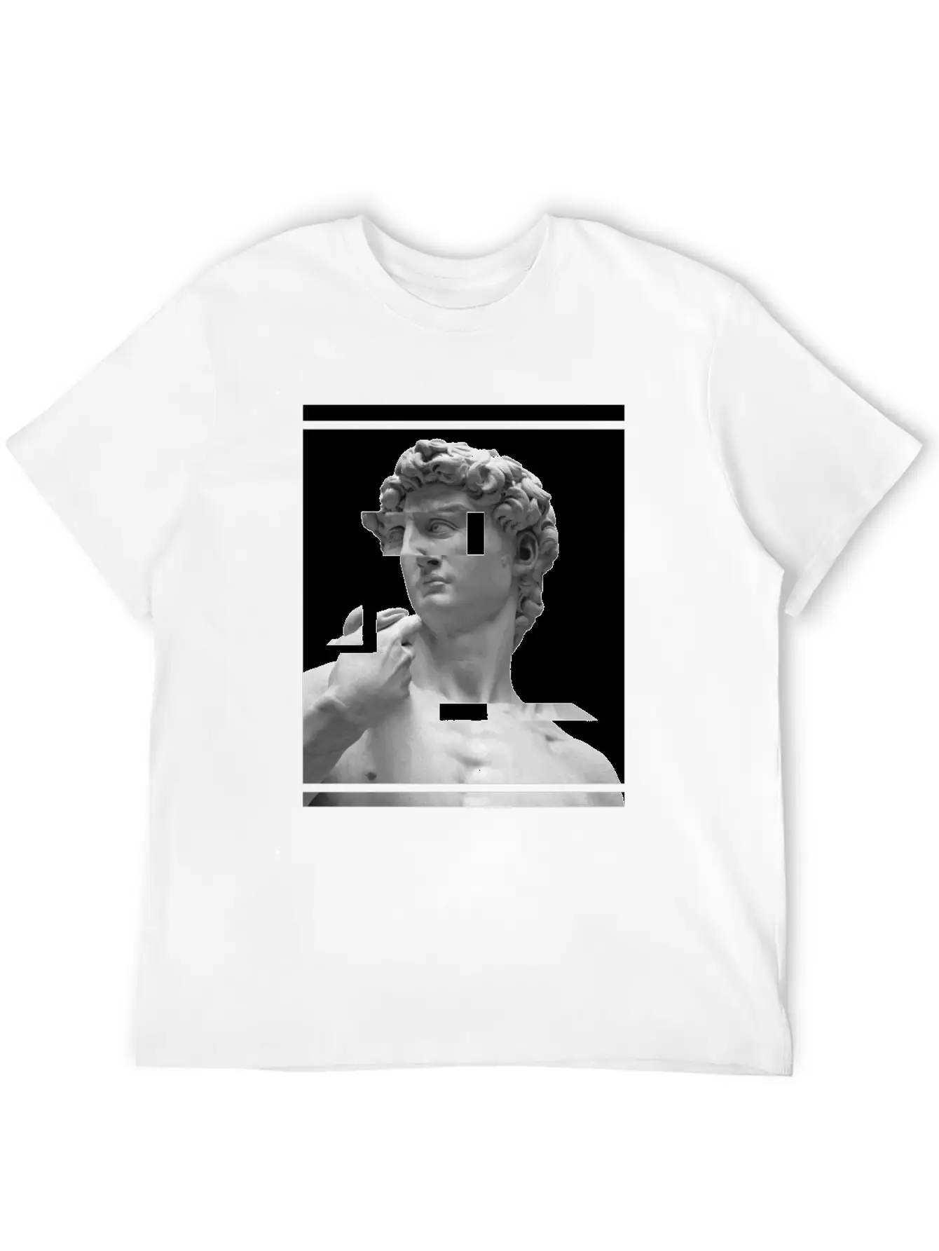 Glitch Greek Bust | Aesthetic Vaporwave Relaxed Everyday Tee – Lightweight And Durable Cotton