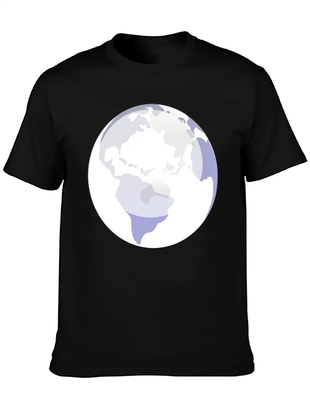 Globus Planet Erde Earth Kontinente Continents84 Unisex Casual T-Shirt – Clean Design For Daily Comfort