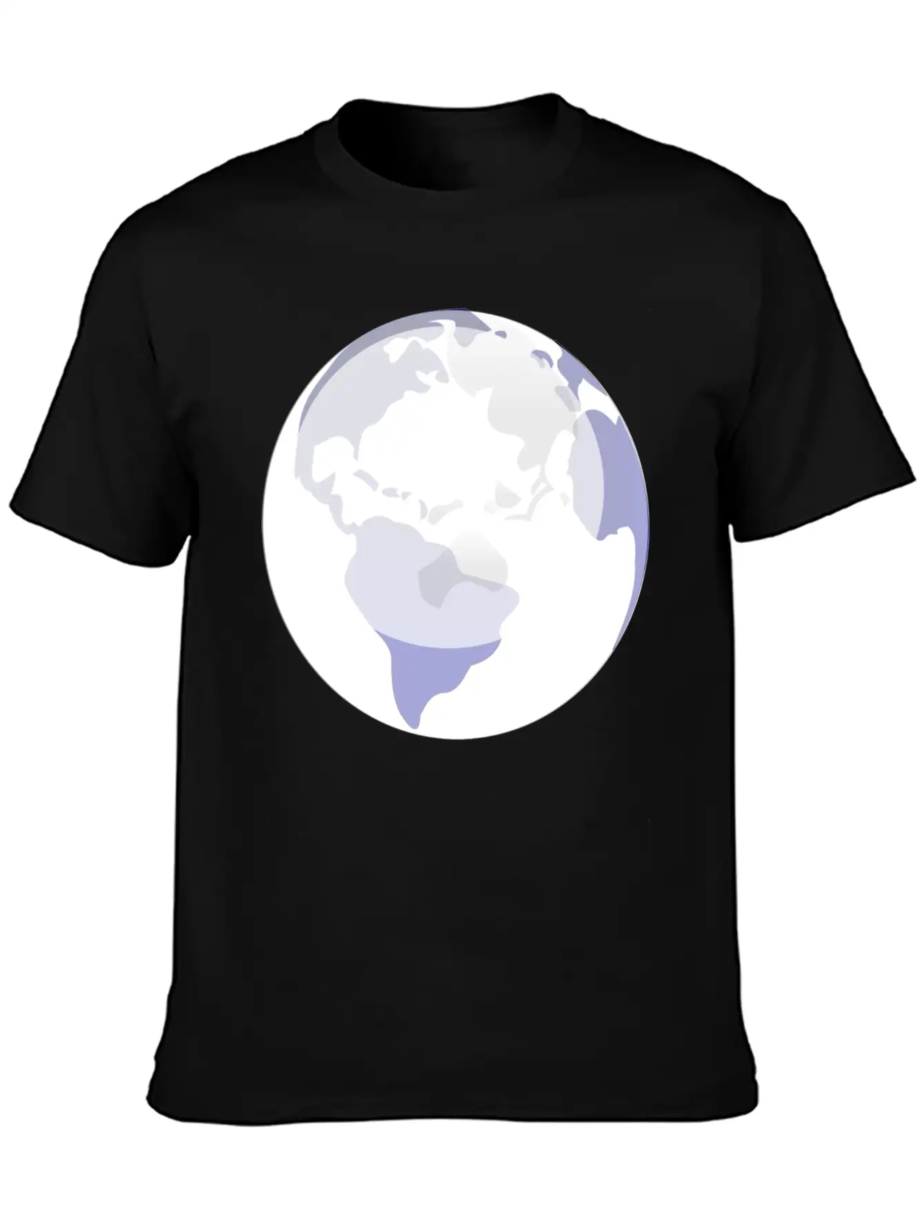 Globus Planet Erde Earth Kontinente Continents84 Unisex Casual T-Shirt – Clean Design For Daily Comfort