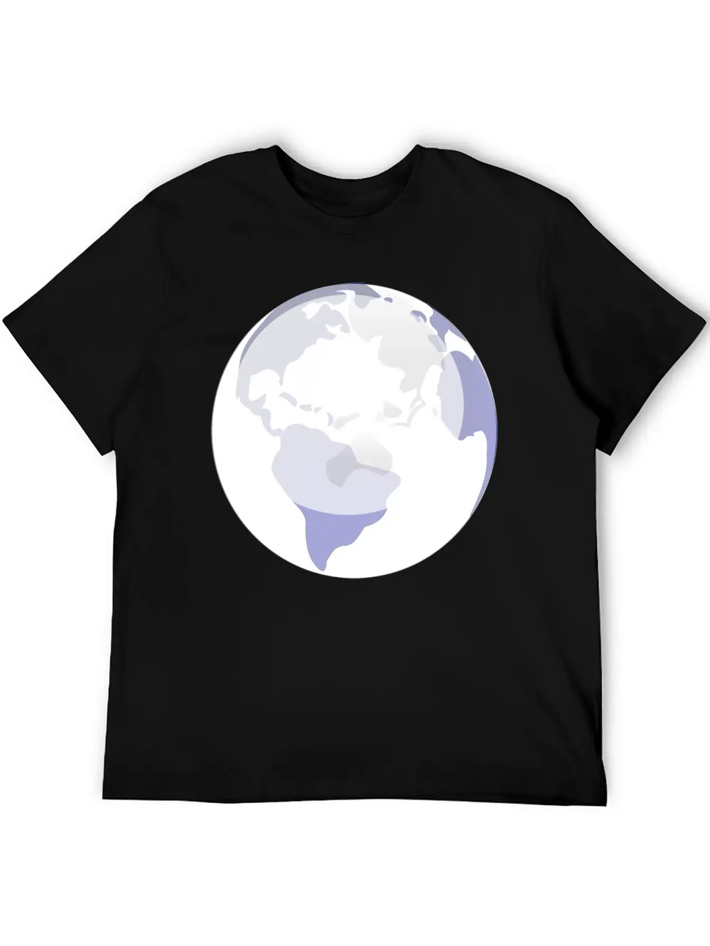 Globus Planet Erde Earth Kontinente Continents84 Unisex Casual T-Shirt – Clean Design For Daily Comfort