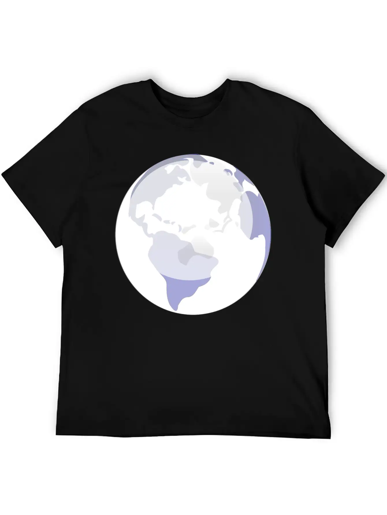 Globus Planet Erde Earth Kontinente Continents84 Unisex Casual T-Shirt – Clean Design For Daily Comfort