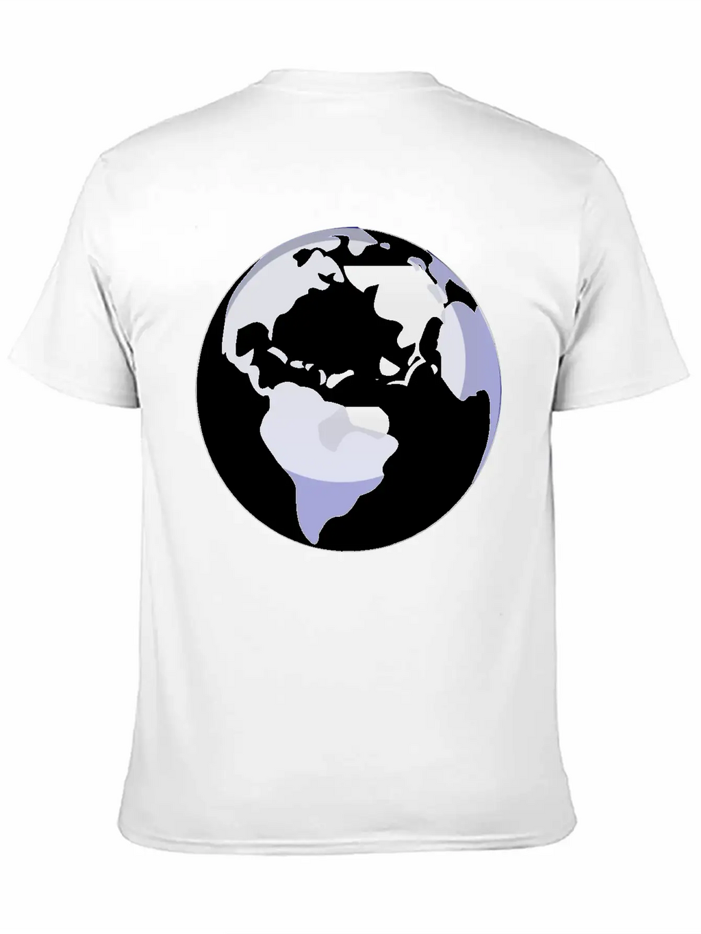 Globus Planet Erde Earth Kontinente Continents84 Unisex Casual T-Shirt – Clean Design For Daily Comfort