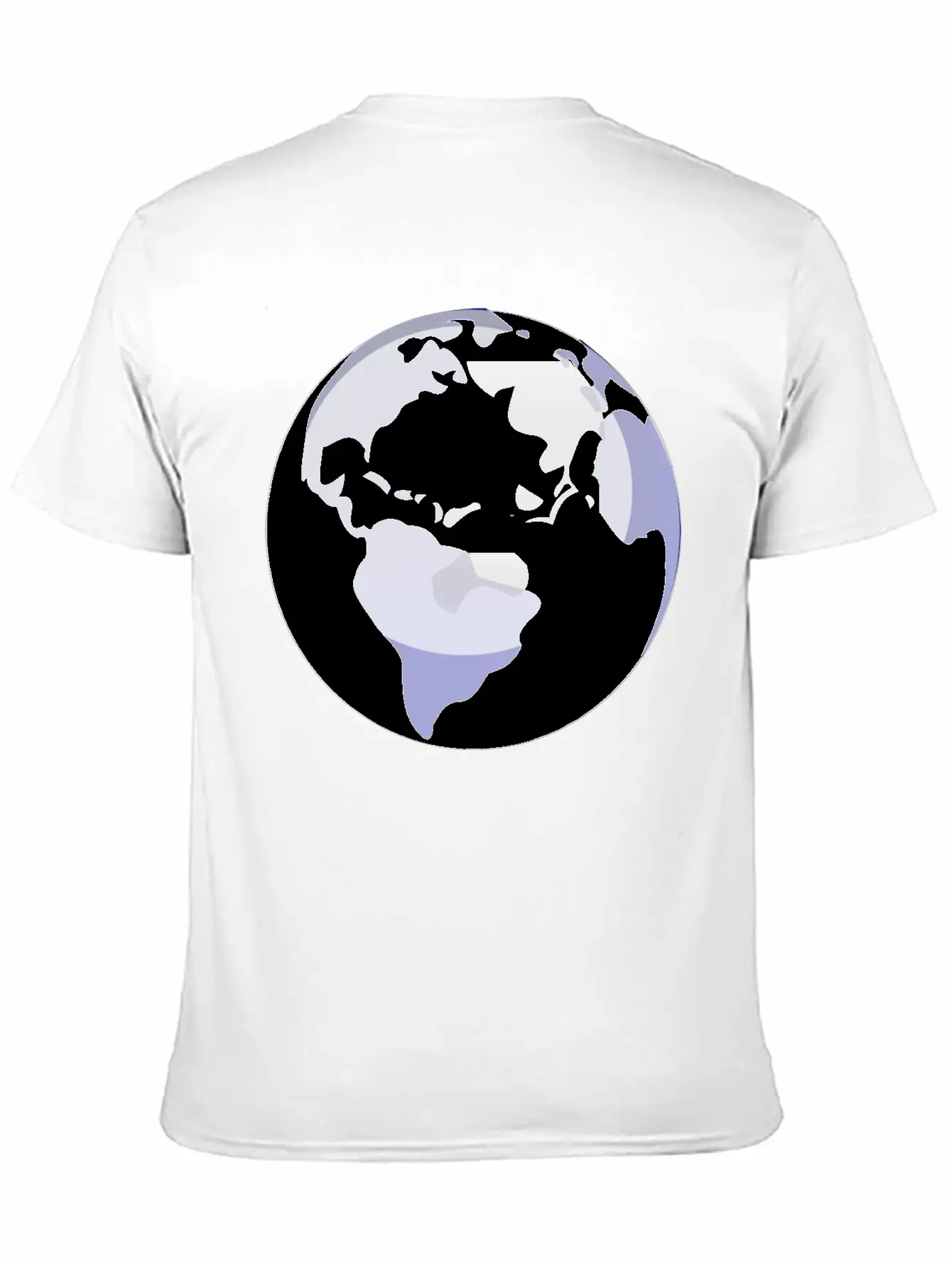 Globus Planet Erde Earth Kontinente Continents84 Unisex Casual T-Shirt – Clean Design For Daily Comfort
