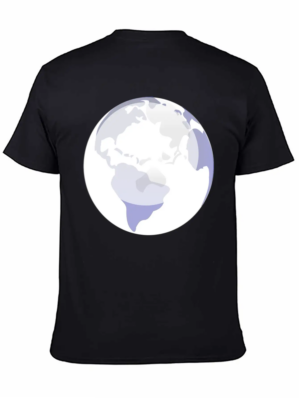 Globus Planet Erde Earth Kontinente Continents84 Unisex Casual T-Shirt – Clean Design For Daily Comfort