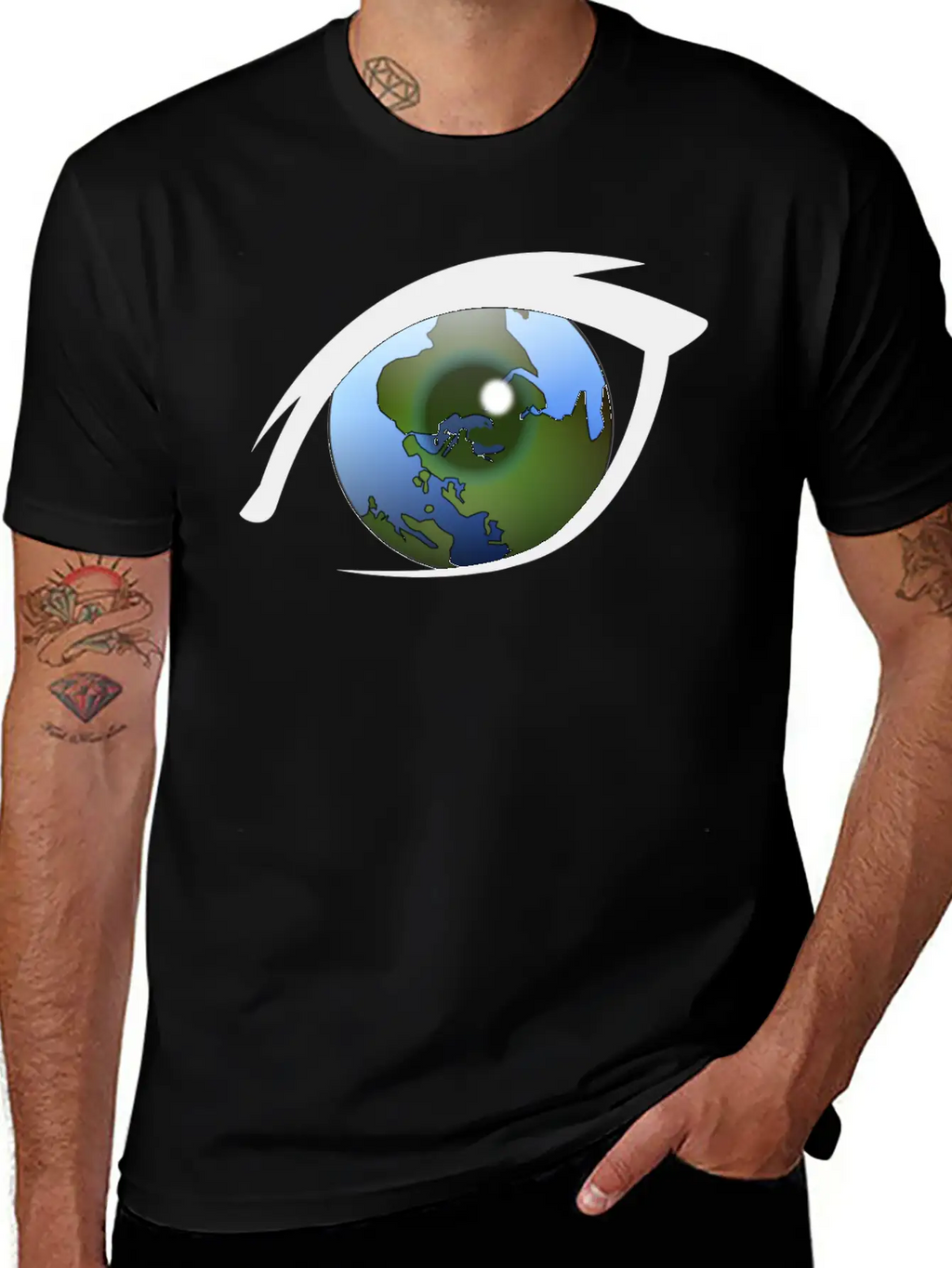 Globus Planet Erde Earth Kontinente Continents9 Relaxed Everyday Tee – Lightweight And Durable Cotton