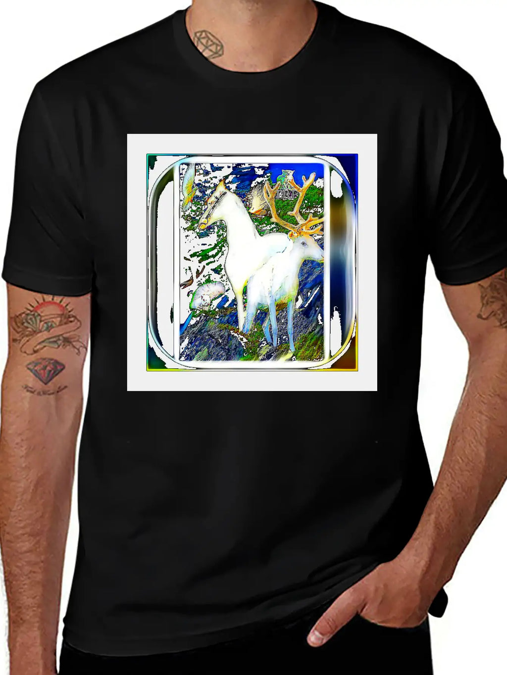 Glorious Animal Oasis 01-01 Breathable Soft Cotton T-Shirt – Timeless Casual Look