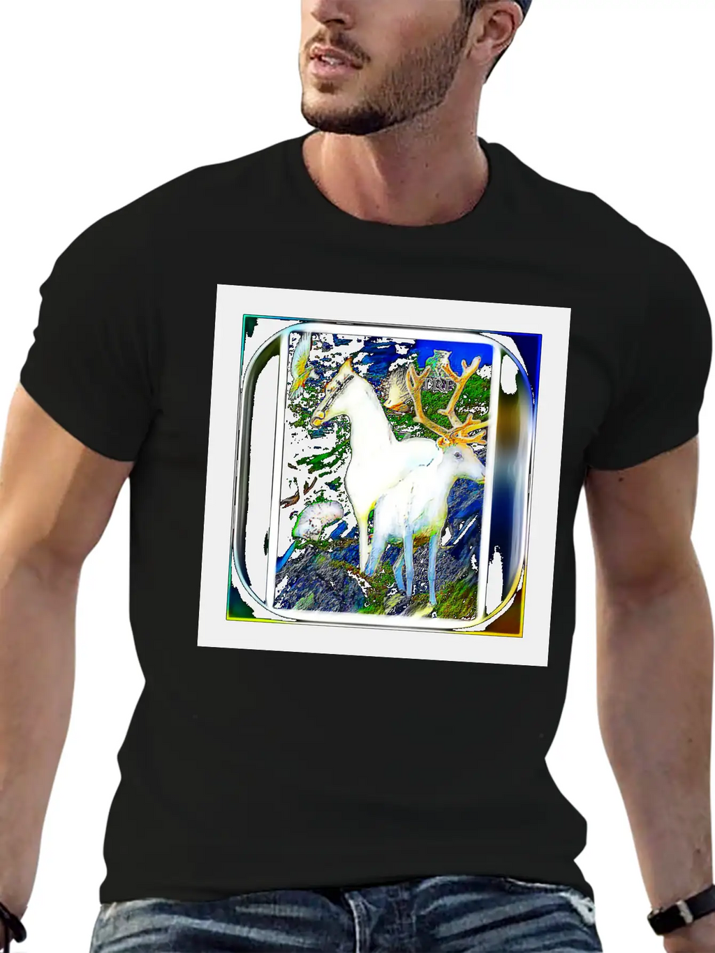 Glorious Animal Oasis 01-01 Breathable Soft Cotton T-Shirt – Timeless Casual Look