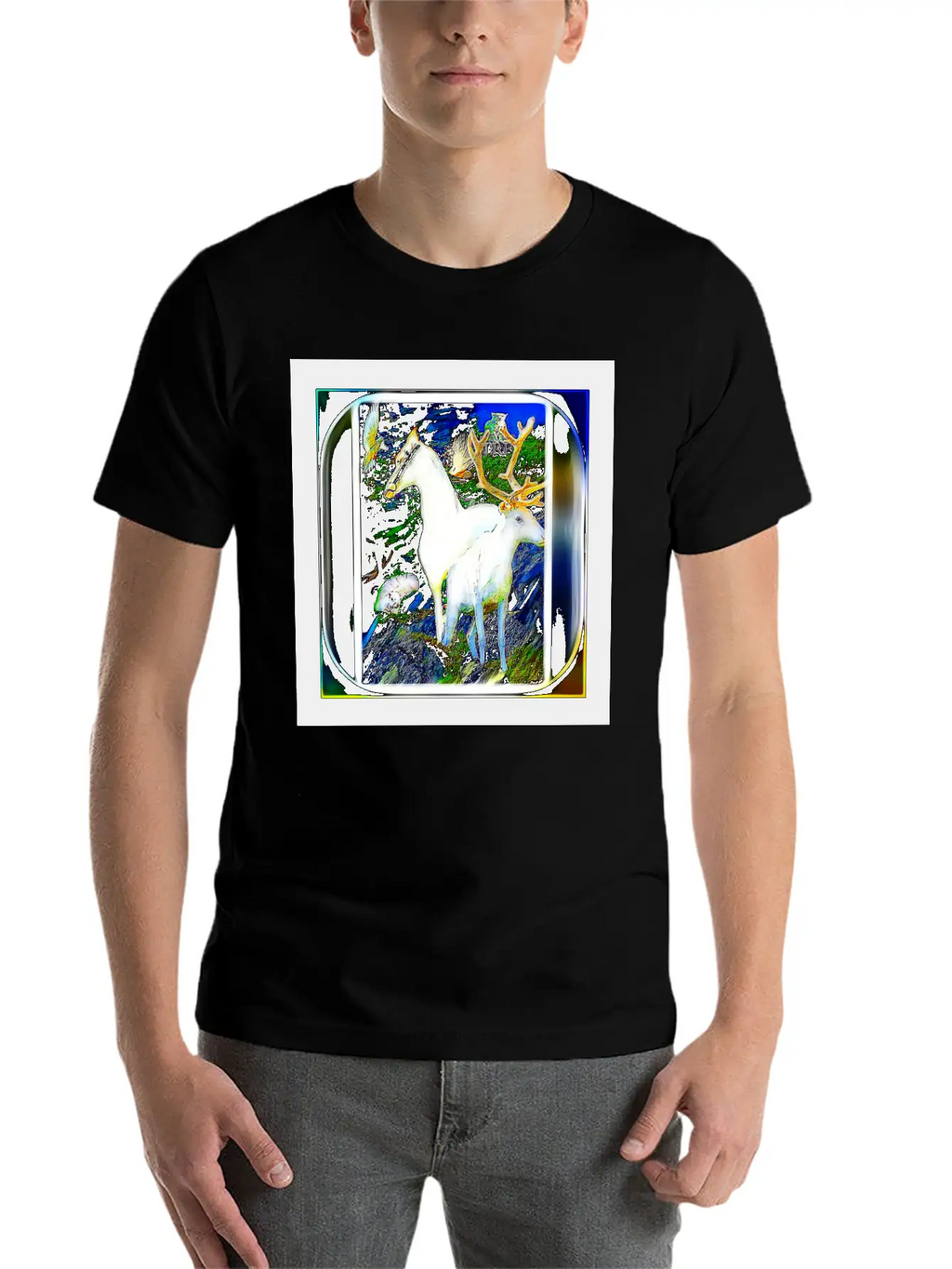 Glorious Animal Oasis 01-01 Breathable Soft Cotton T-Shirt – Timeless Casual Look