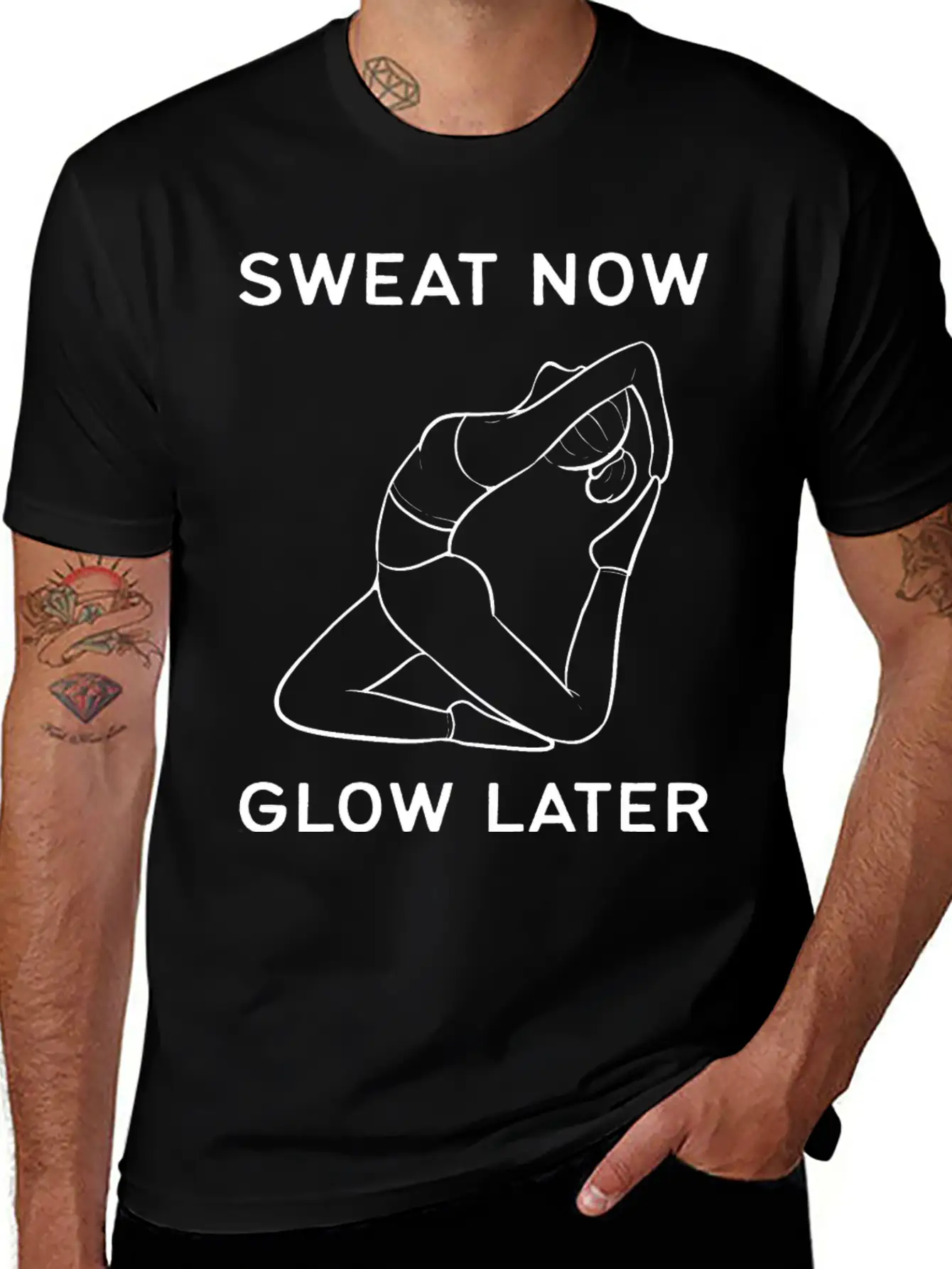 Glow Later Healthy Person Gift Breathable Graphic T-Shirt – Perfect For Casual Days