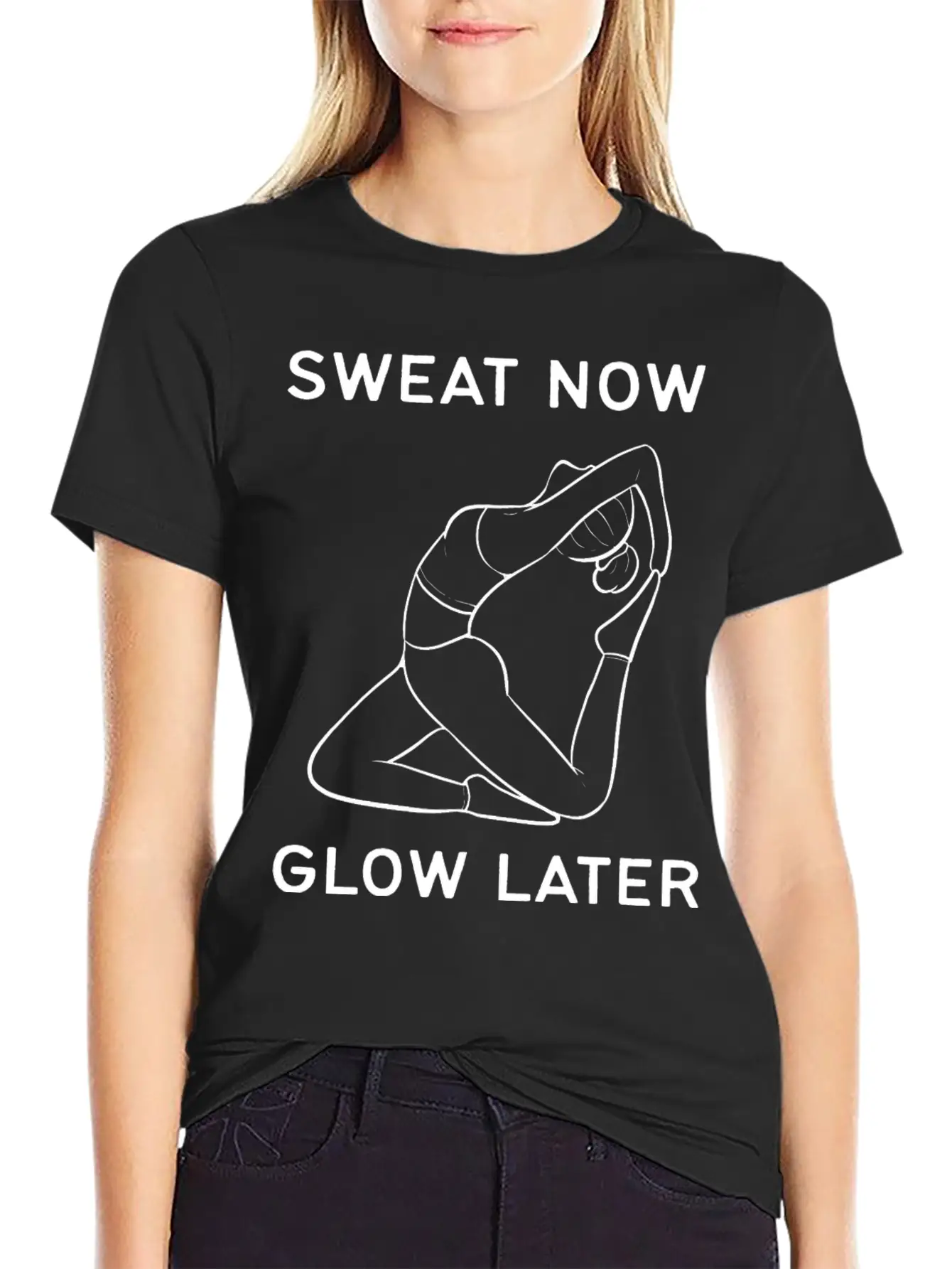Glow Later Healthy Person Gift Breathable Graphic T-Shirt – Perfect For Casual Days
