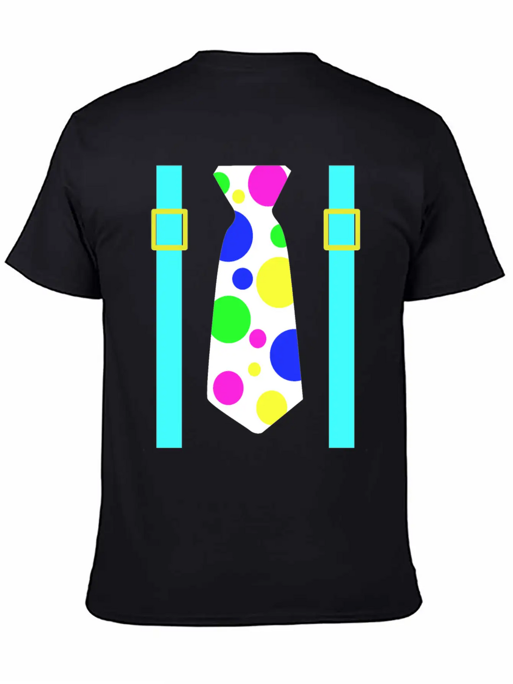 Glow Party Jumbo Tie Costume Breathable Graphic T-Shirt – Perfect For Casual Days