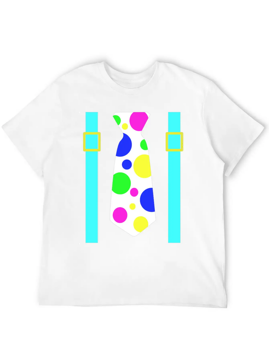 Glow Party Jumbo Tie Costume Breathable Graphic T-Shirt – Perfect For Casual Days