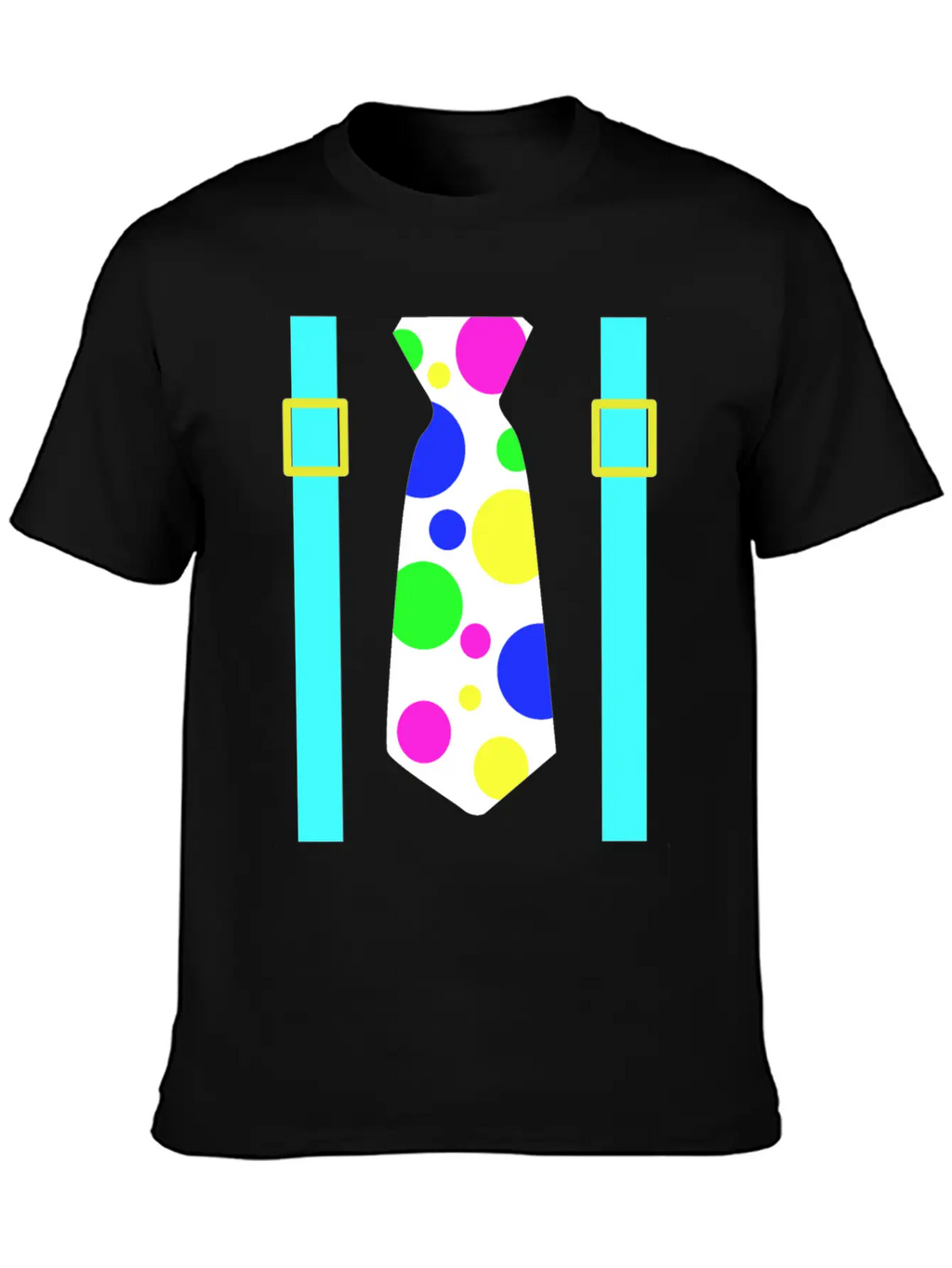 Glow Party Jumbo Tie Costume Breathable Graphic T-Shirt – Perfect For Casual Days