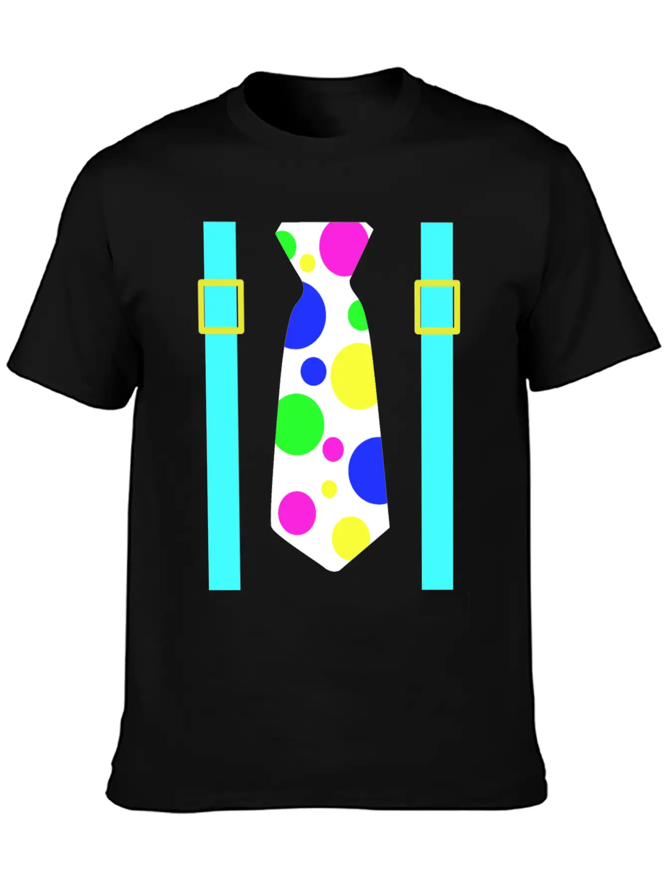 Glow Party Jumbo Tie Costume Breathable Graphic T-Shirt – Perfect For Casual Days
