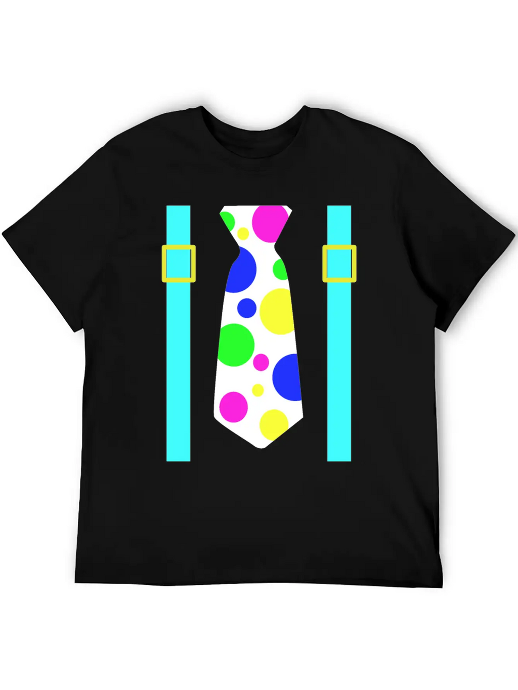 Glow Party Jumbo Tie Costume Breathable Graphic T-Shirt – Perfect For Casual Days