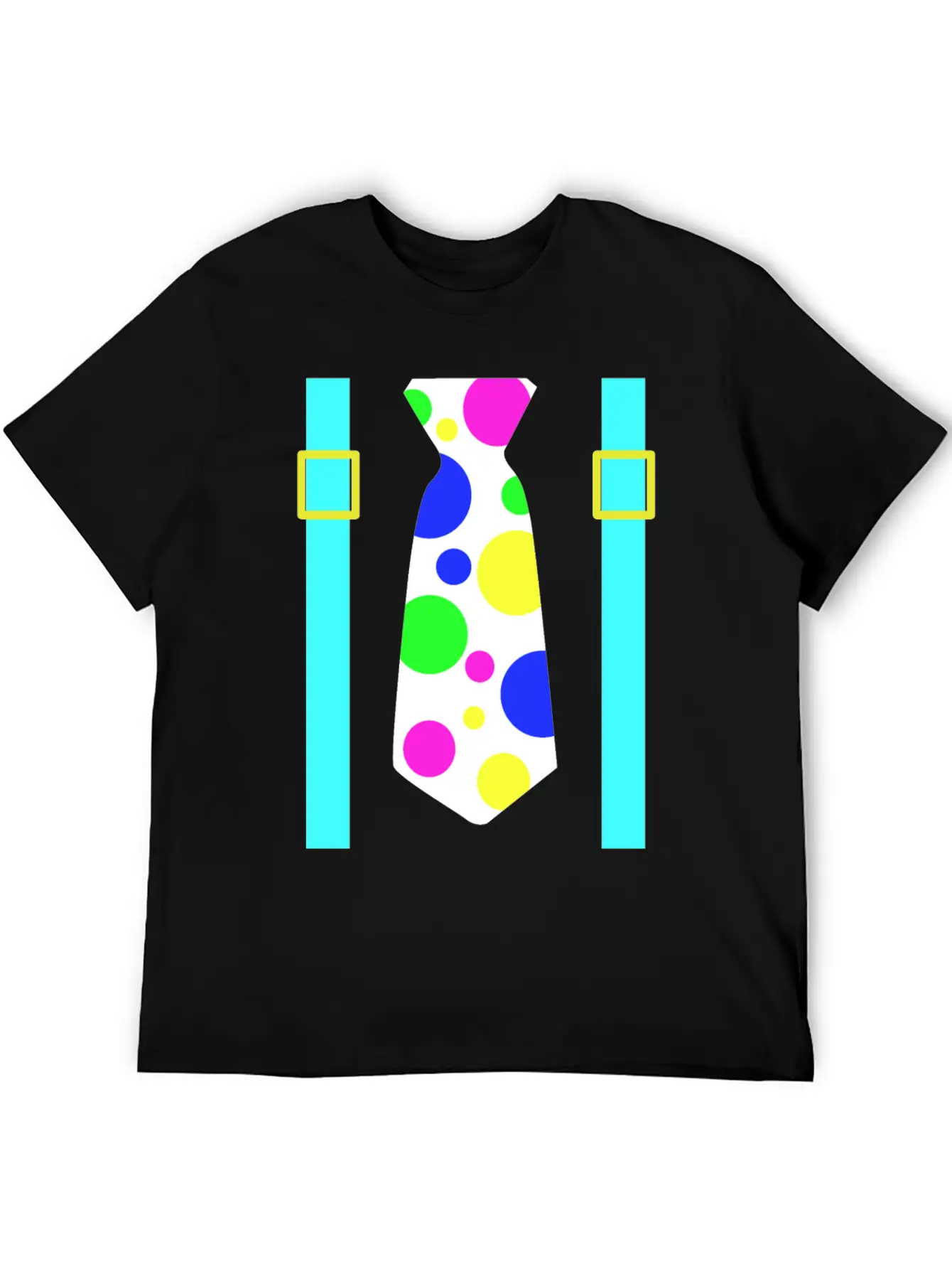 Glow Party Jumbo Tie Costume Breathable Graphic T-Shirt – Perfect For Casual Days