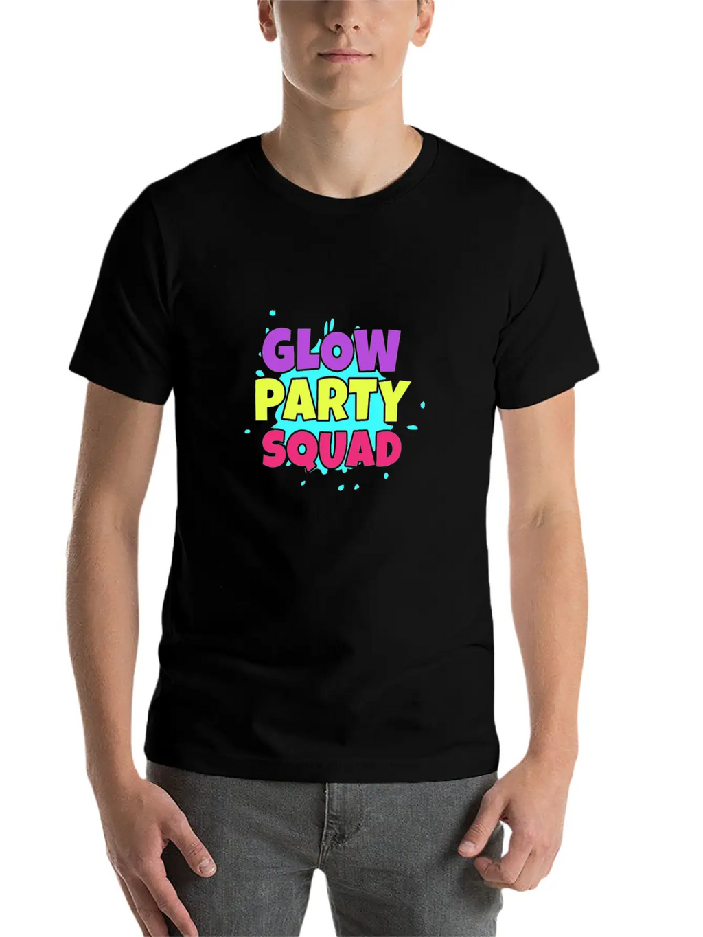 Glow Party Squad Classic Cotton Tee – Unisex Comfort For Any Season