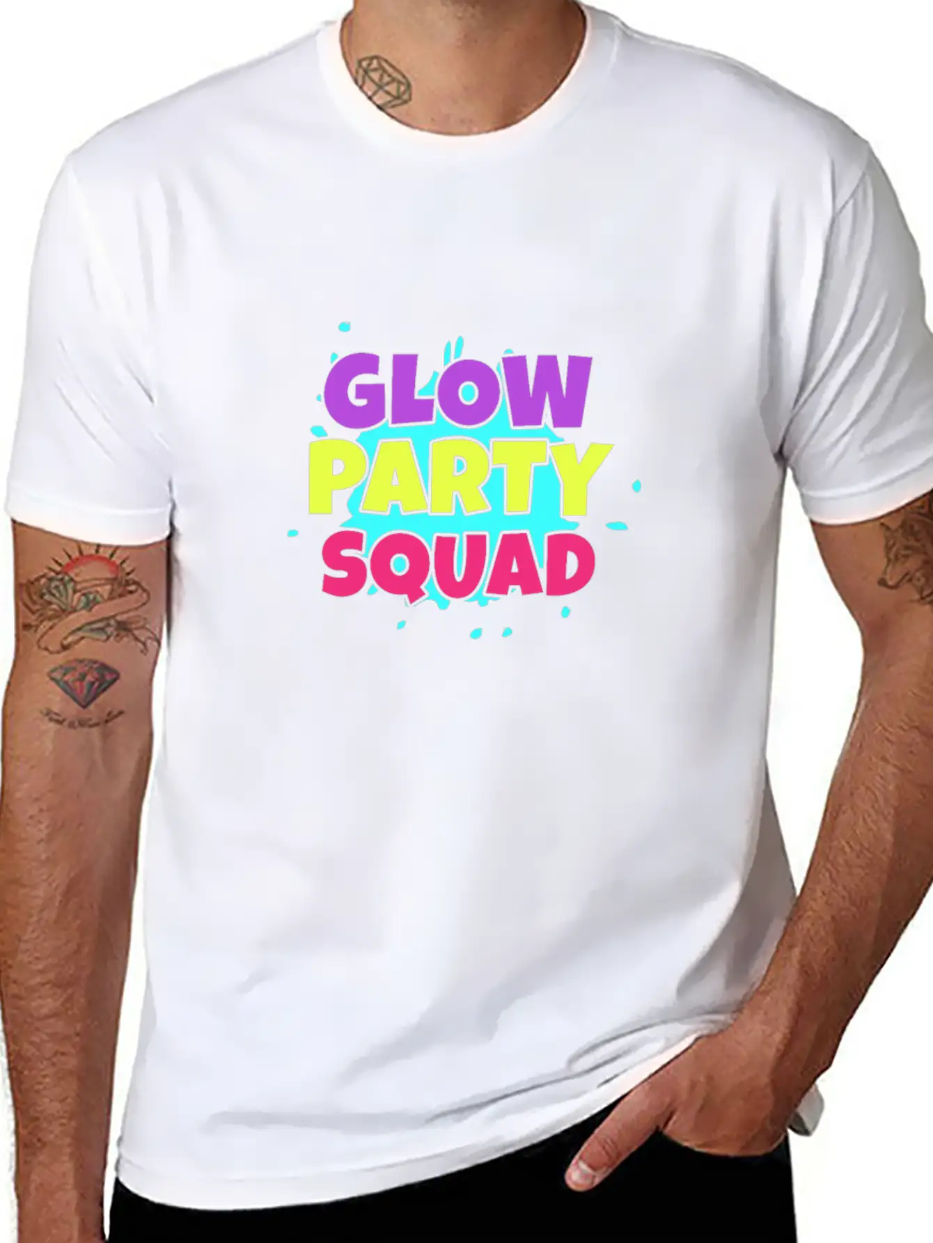 Glow Party Squad Classic Cotton Tee – Unisex Comfort For Any Season