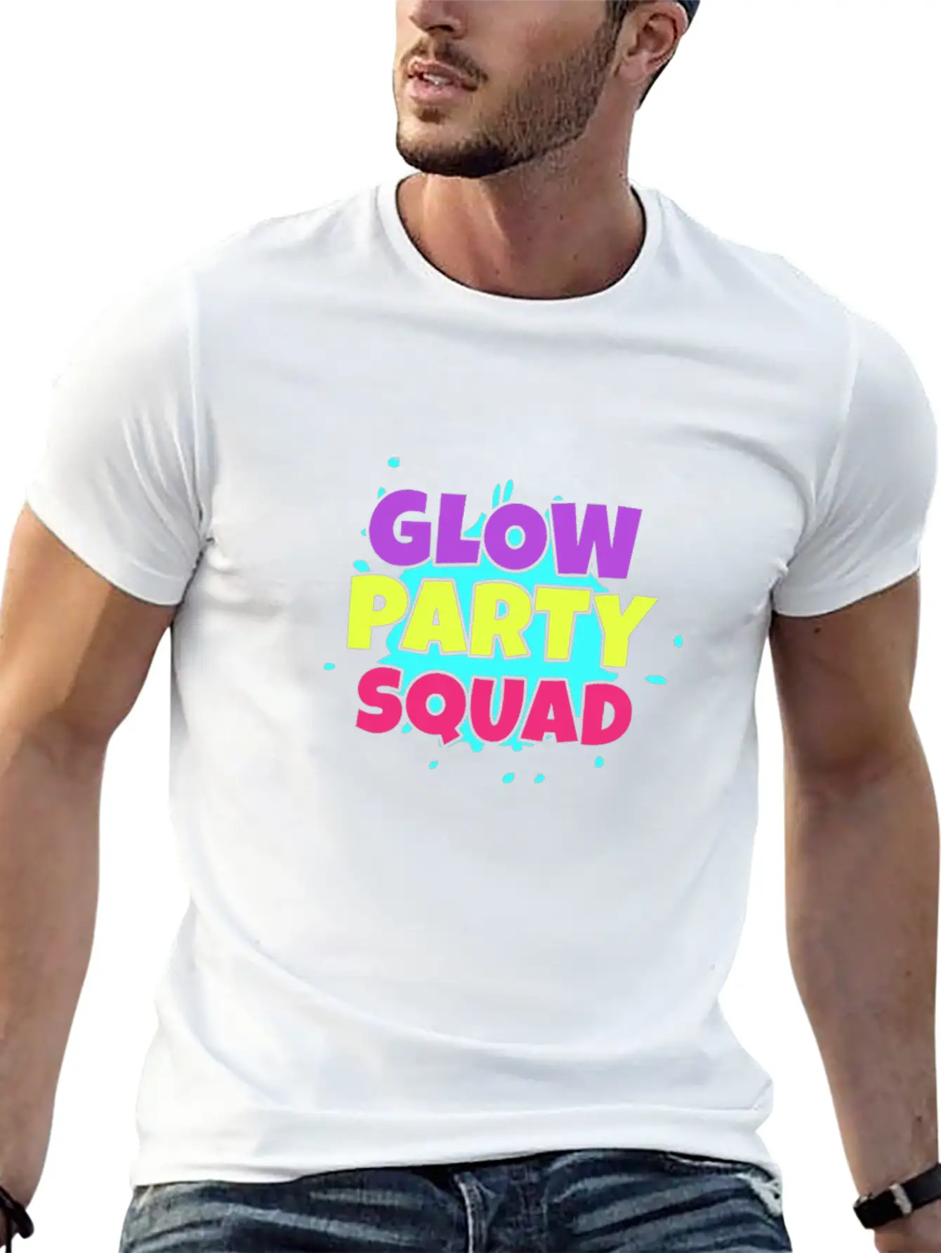 Glow Party Squad Classic Cotton Tee – Unisex Comfort For Any Season