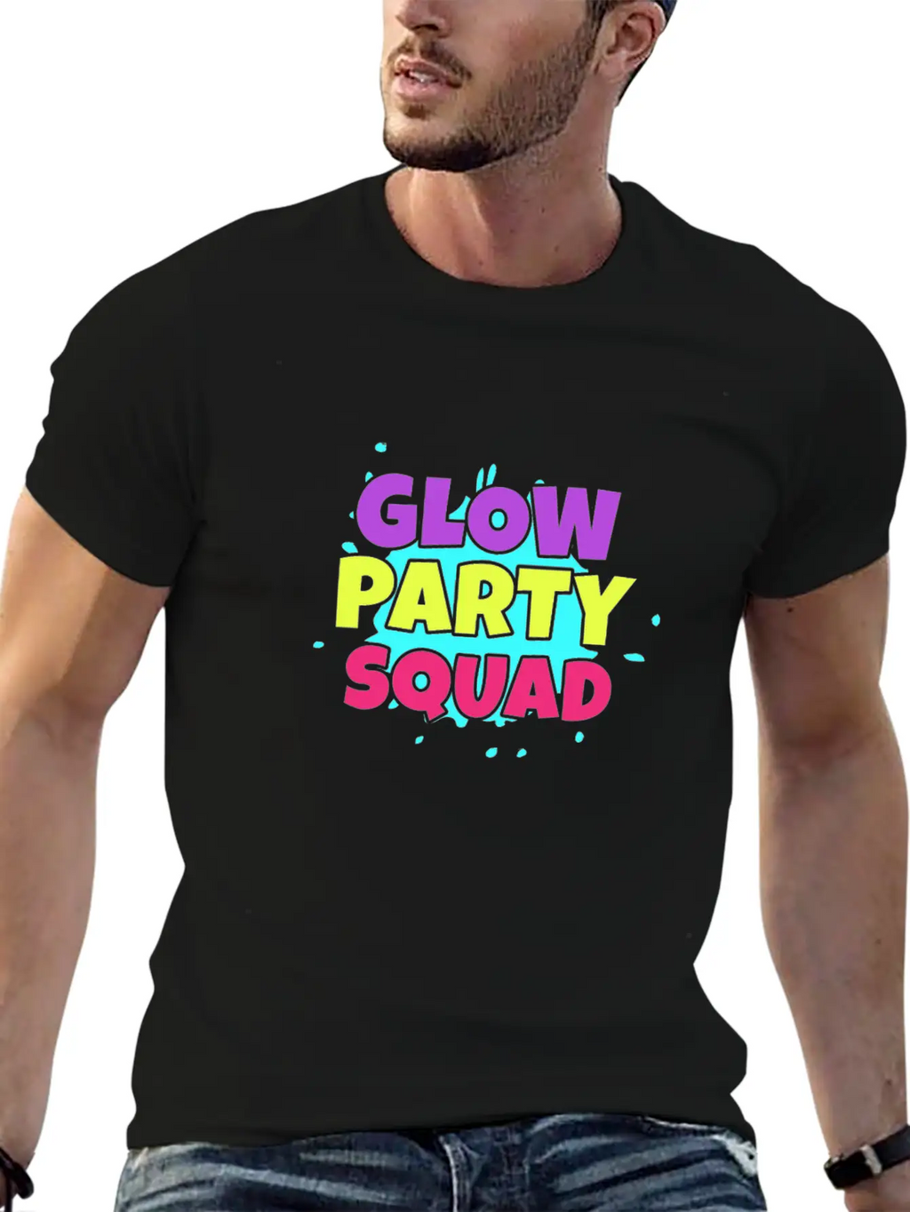 Glow Party Squad Classic Cotton Tee – Unisex Comfort For Any Season