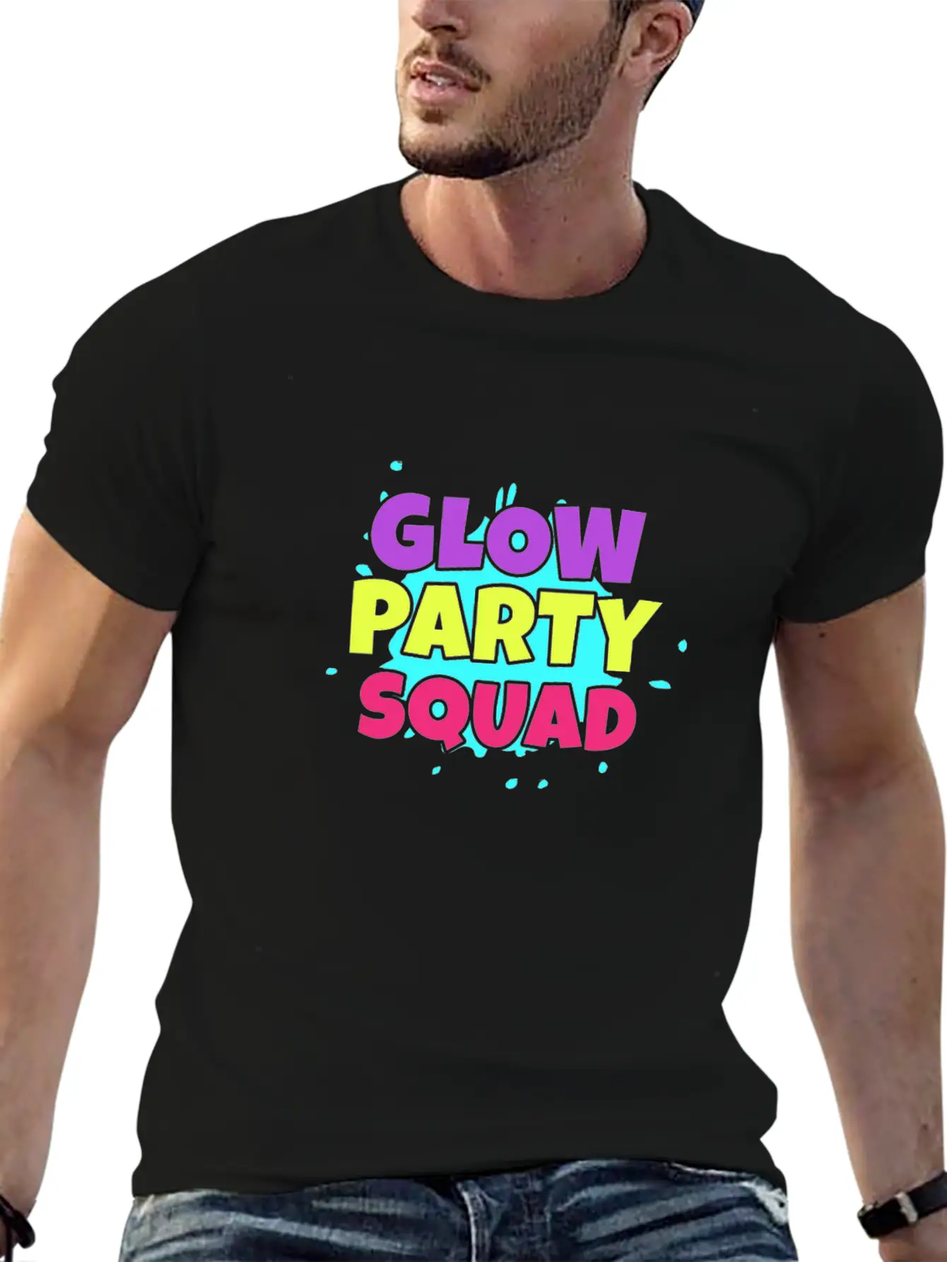 Glow Party Squad Classic Cotton Tee – Unisex Comfort For Any Season