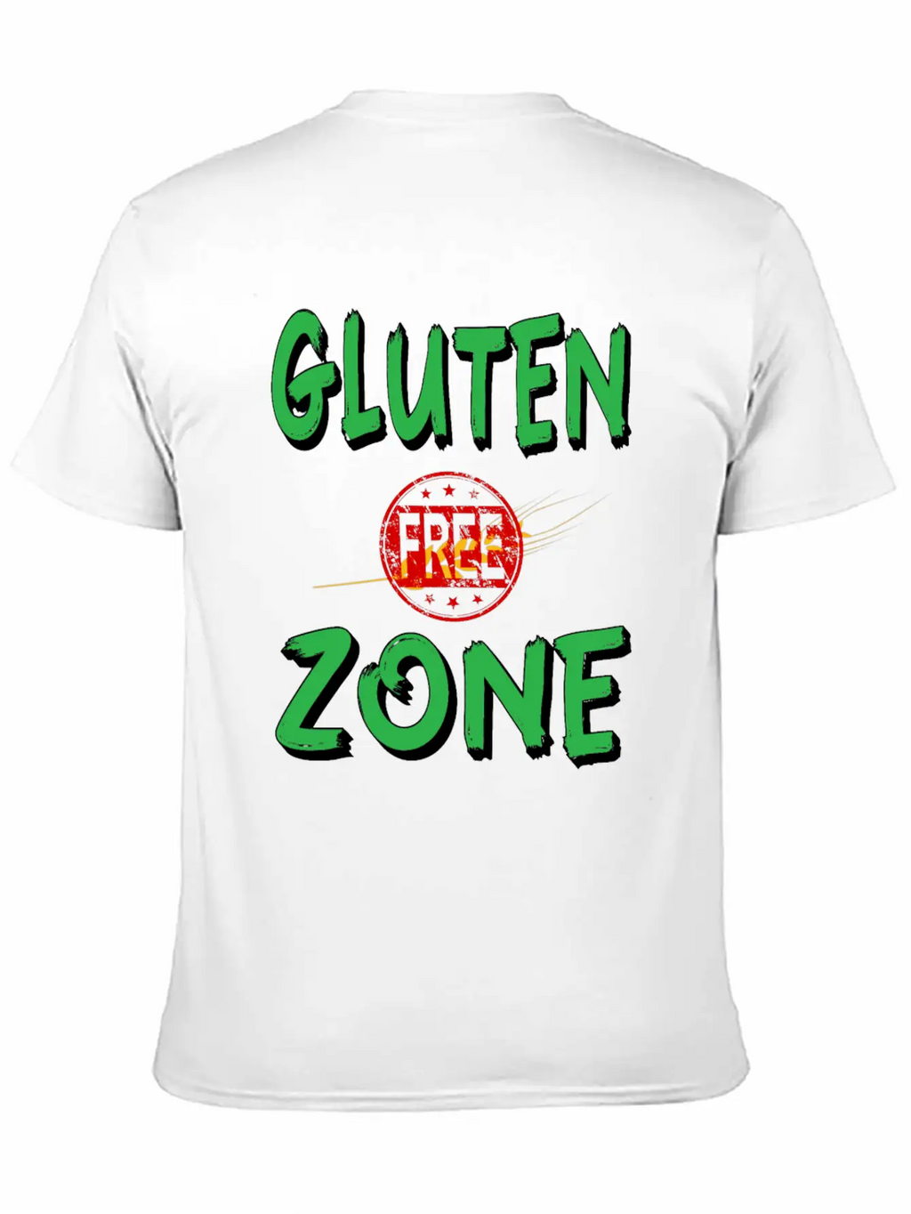 Gluten Free Zone Unisex Casual T-Shirt – Clean Design For Daily Comfort
