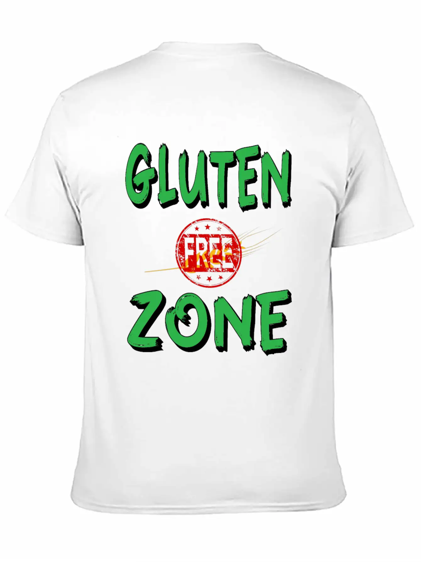 Gluten Free Zone Unisex Casual T-Shirt – Clean Design For Daily Comfort