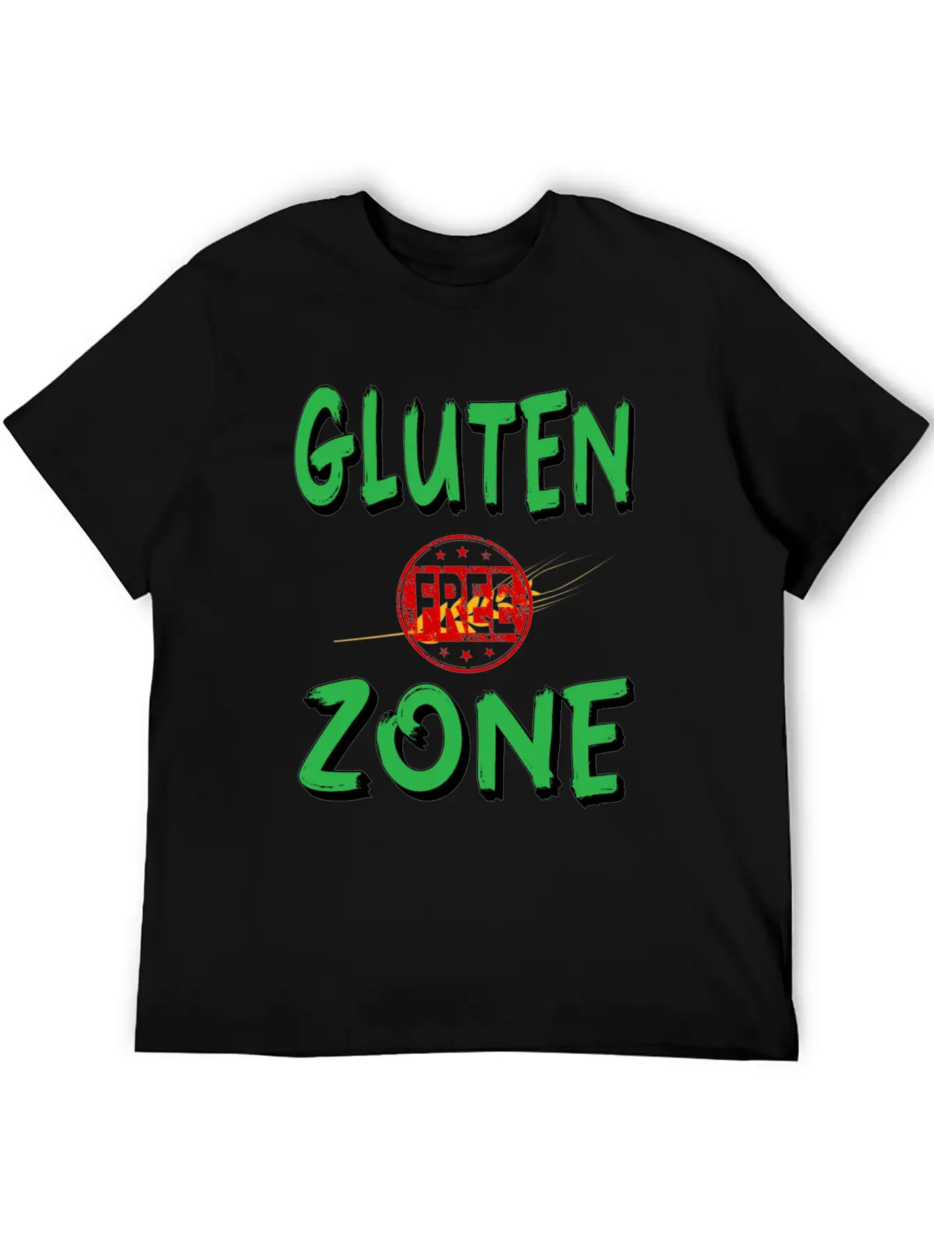 Gluten Free Zone Unisex Casual T-Shirt – Clean Design For Daily Comfort