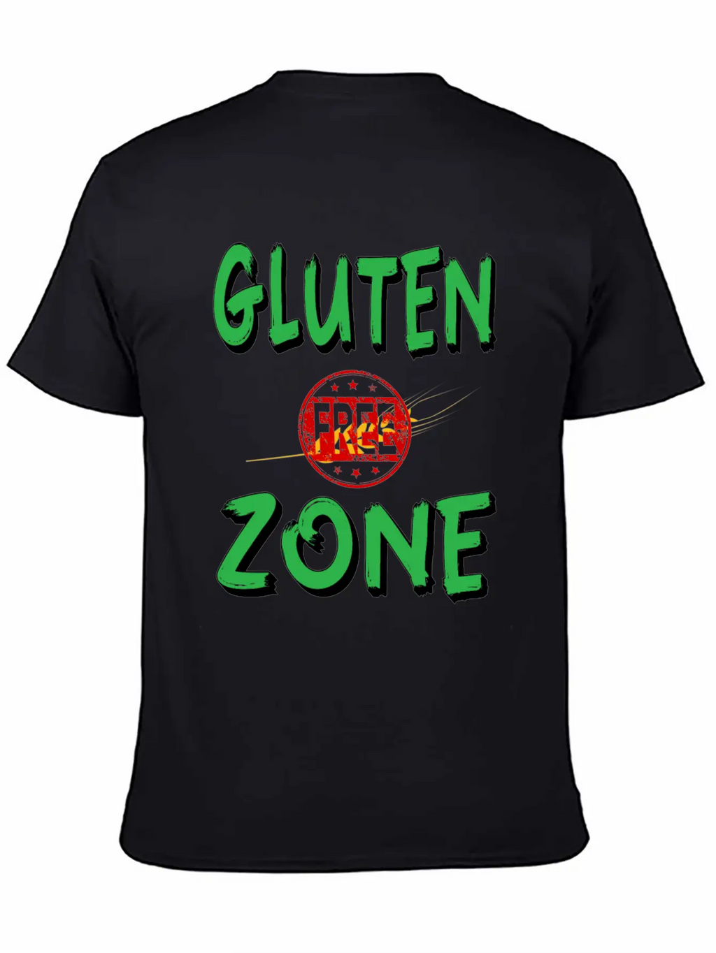 Gluten Free Zone Unisex Casual T-Shirt – Clean Design For Daily Comfort