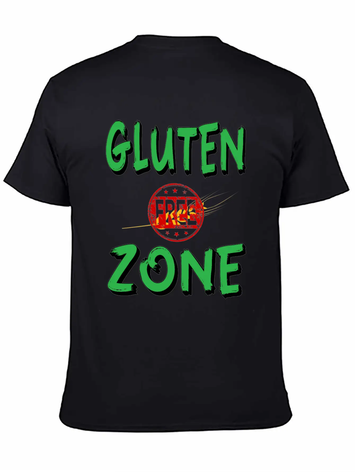 Gluten Free Zone Unisex Casual T-Shirt – Clean Design For Daily Comfort