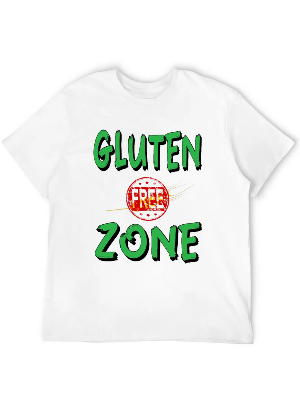 Gluten Free Zone Unisex Casual T-Shirt – Clean Design For Daily Comfort