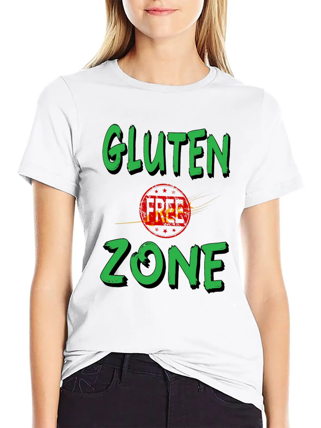 Gluten Free Zone Unisex Casual T-Shirt – Clean Design For Daily Comfort