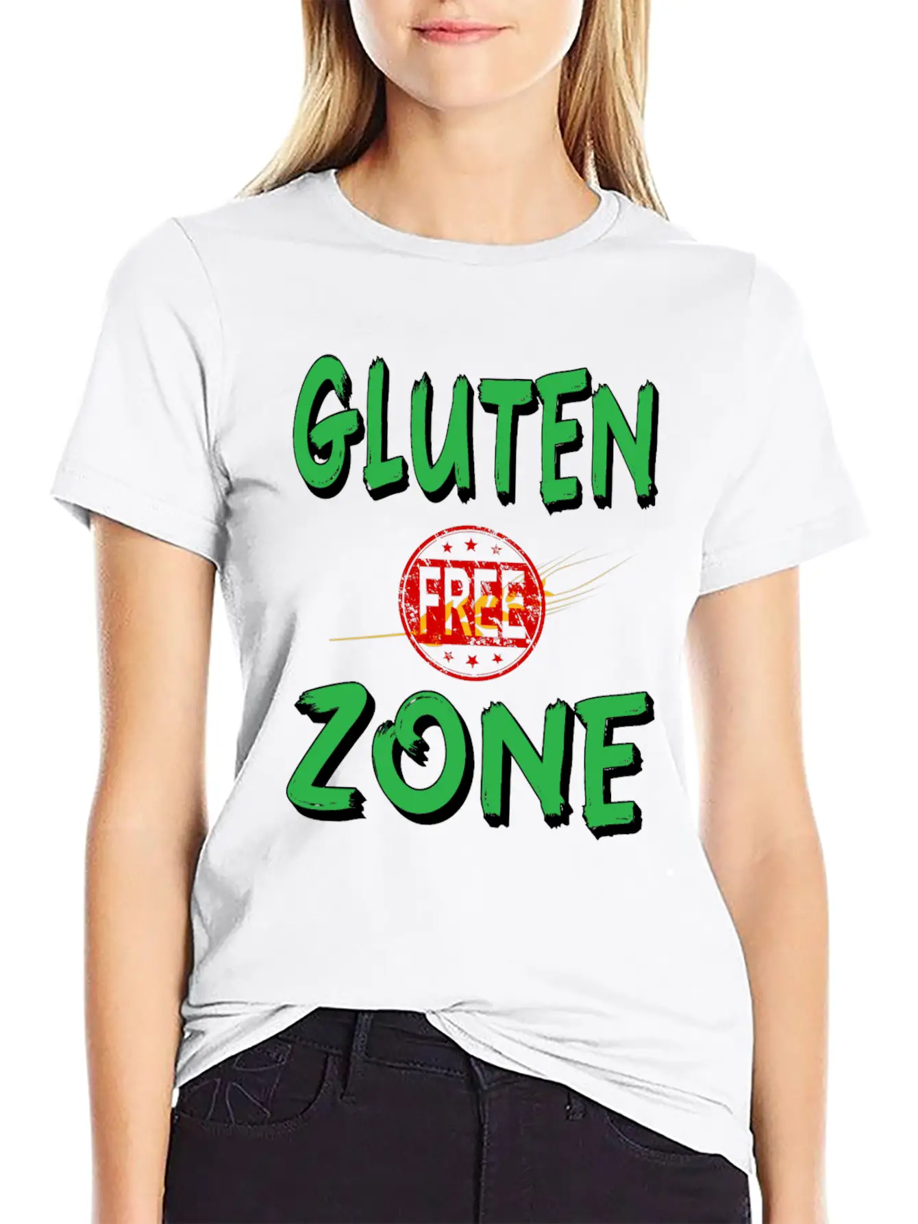 Gluten Free Zone Unisex Casual T-Shirt – Clean Design For Daily Comfort