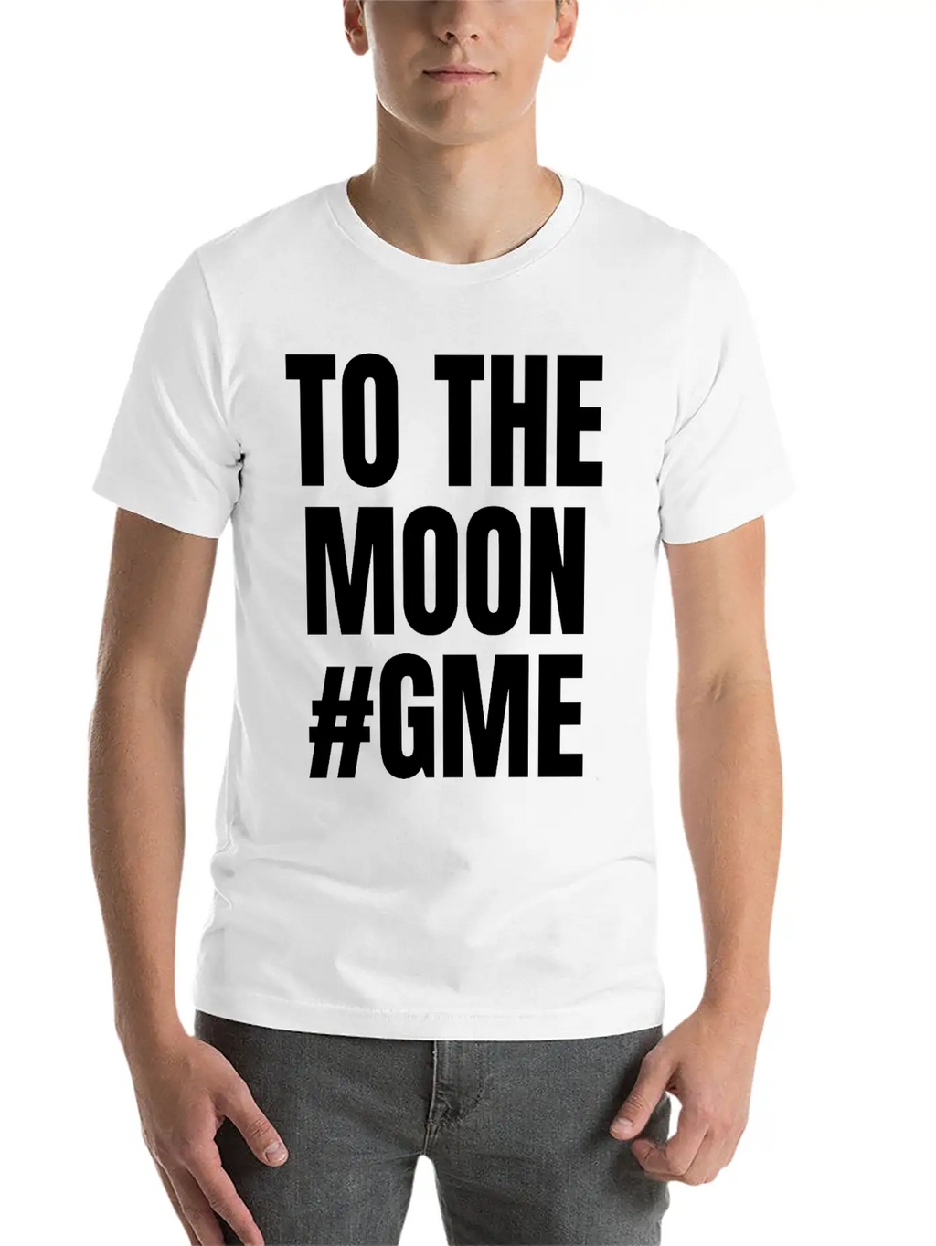 GME To The Moon Stylish Everyday T-Shirt – Unisex Basic Cotton Tee