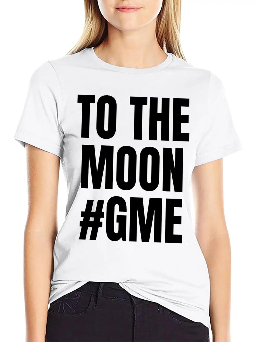 GME To The Moon Stylish Everyday T-Shirt – Unisex Basic Cotton Tee