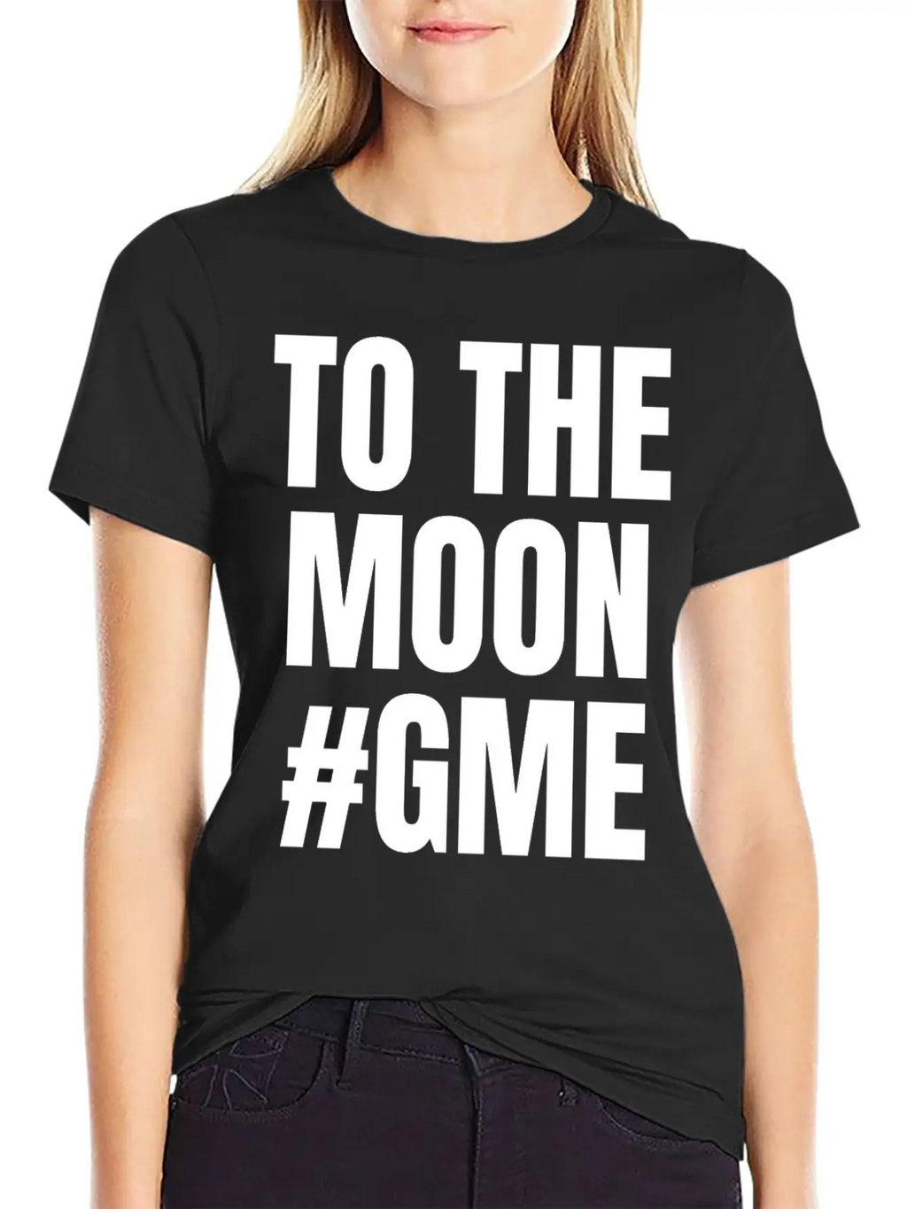 GME To The Moon Stylish Everyday T-Shirt – Unisex Basic Cotton Tee