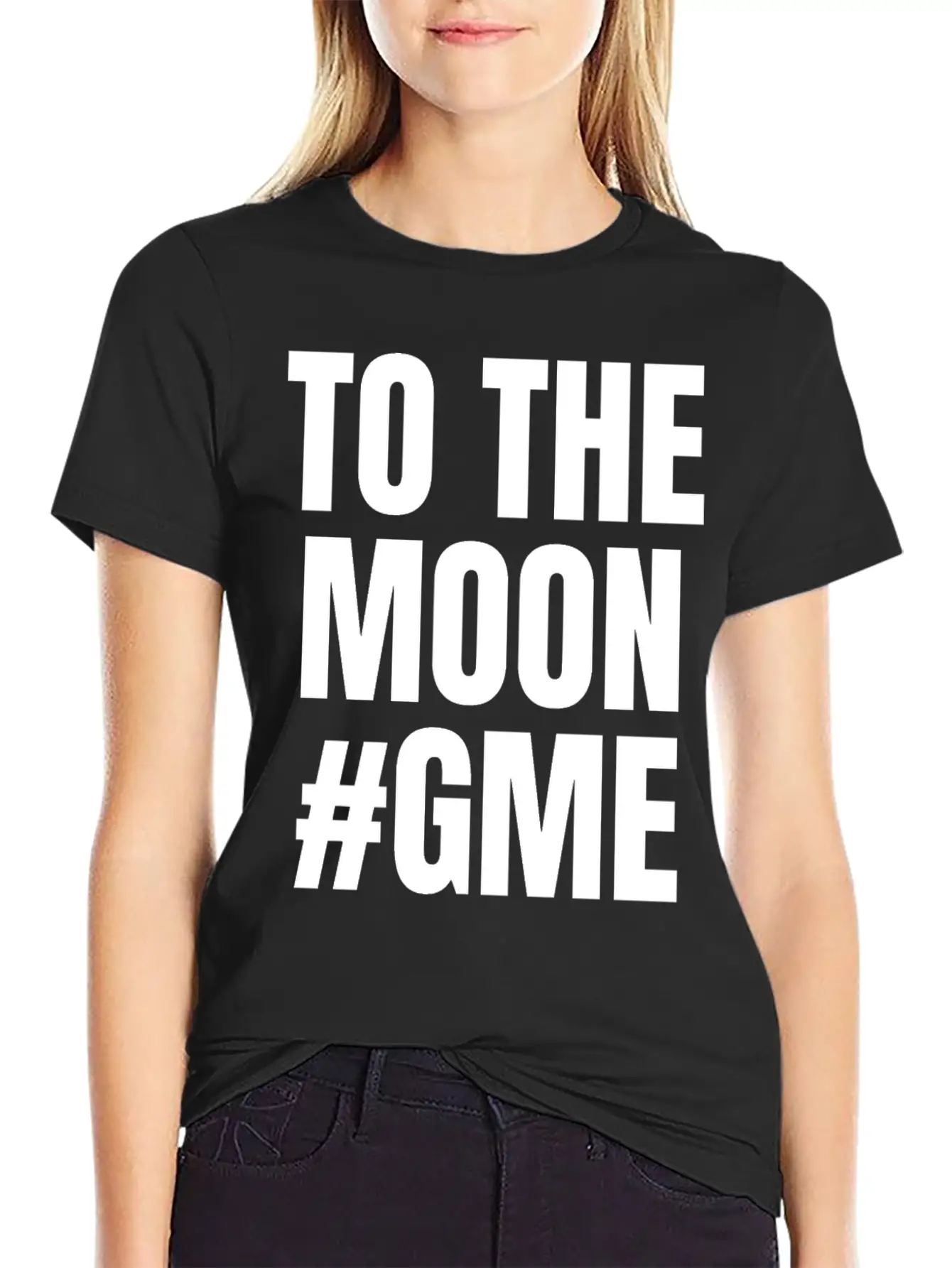 GME To The Moon Stylish Everyday T-Shirt – Unisex Basic Cotton Tee