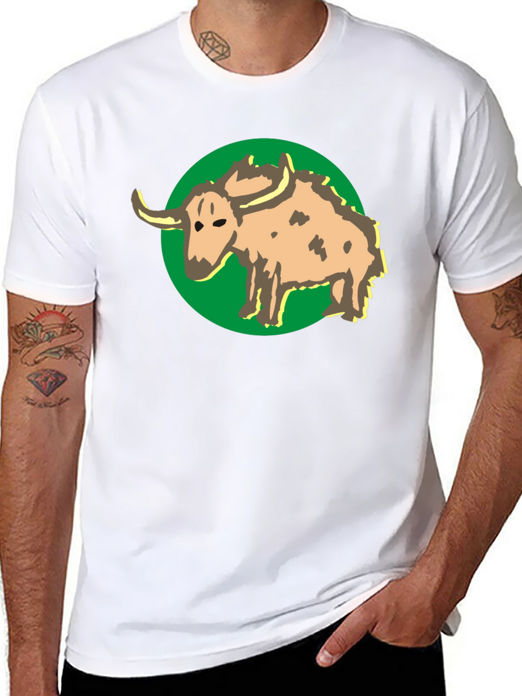 Buffalo Graphic Print Black T-Shirt