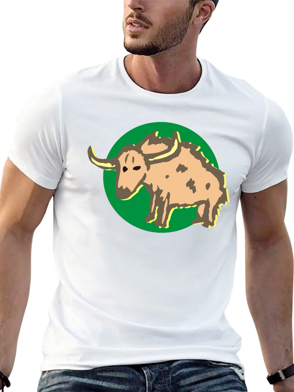 Buffalo Graphic Print Black T-Shirt