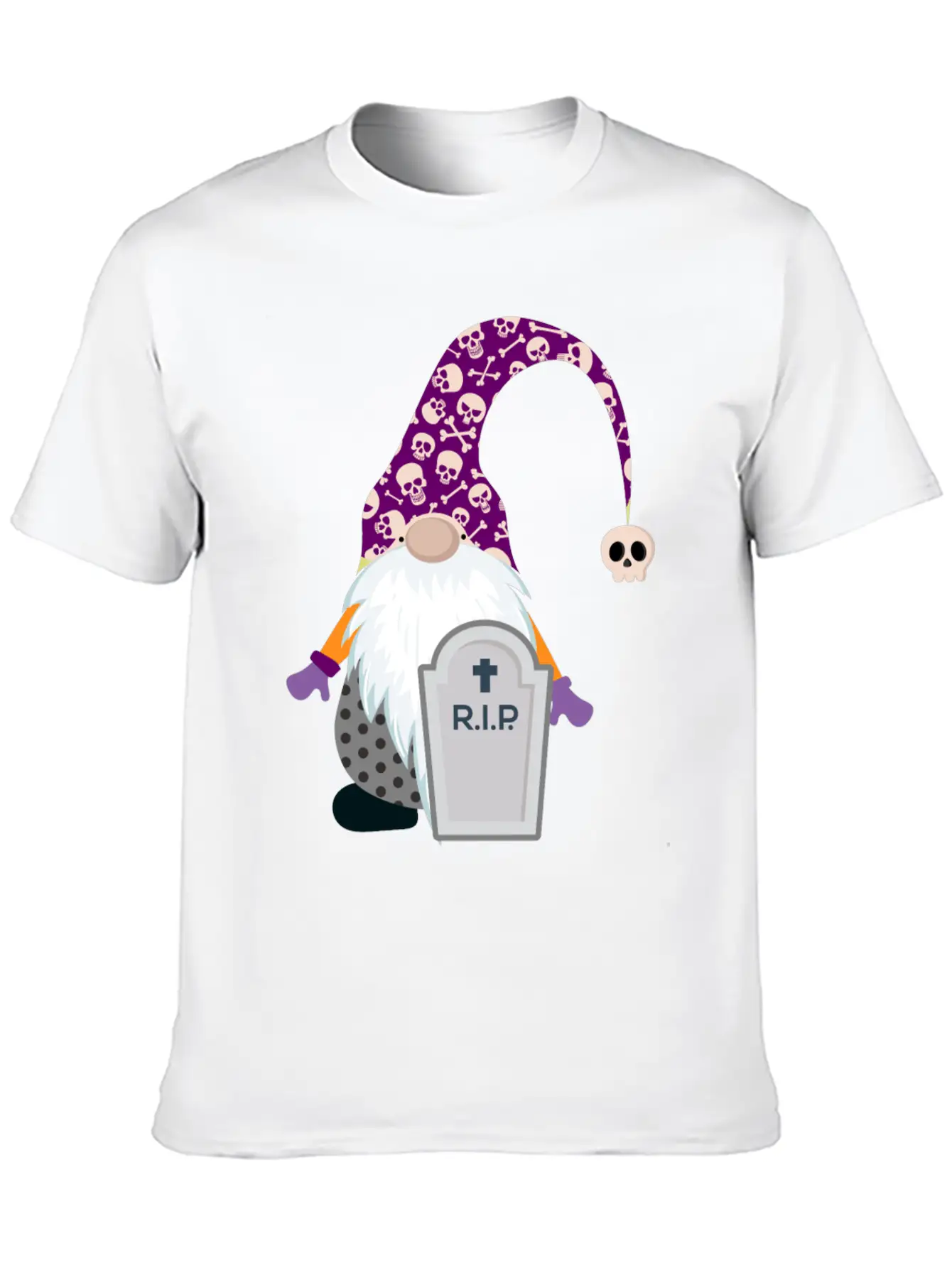Gnome Halloween Clipart Rip Classic T Shirt Breathable Soft Cotton T-Shirt – Timeless Casual Look