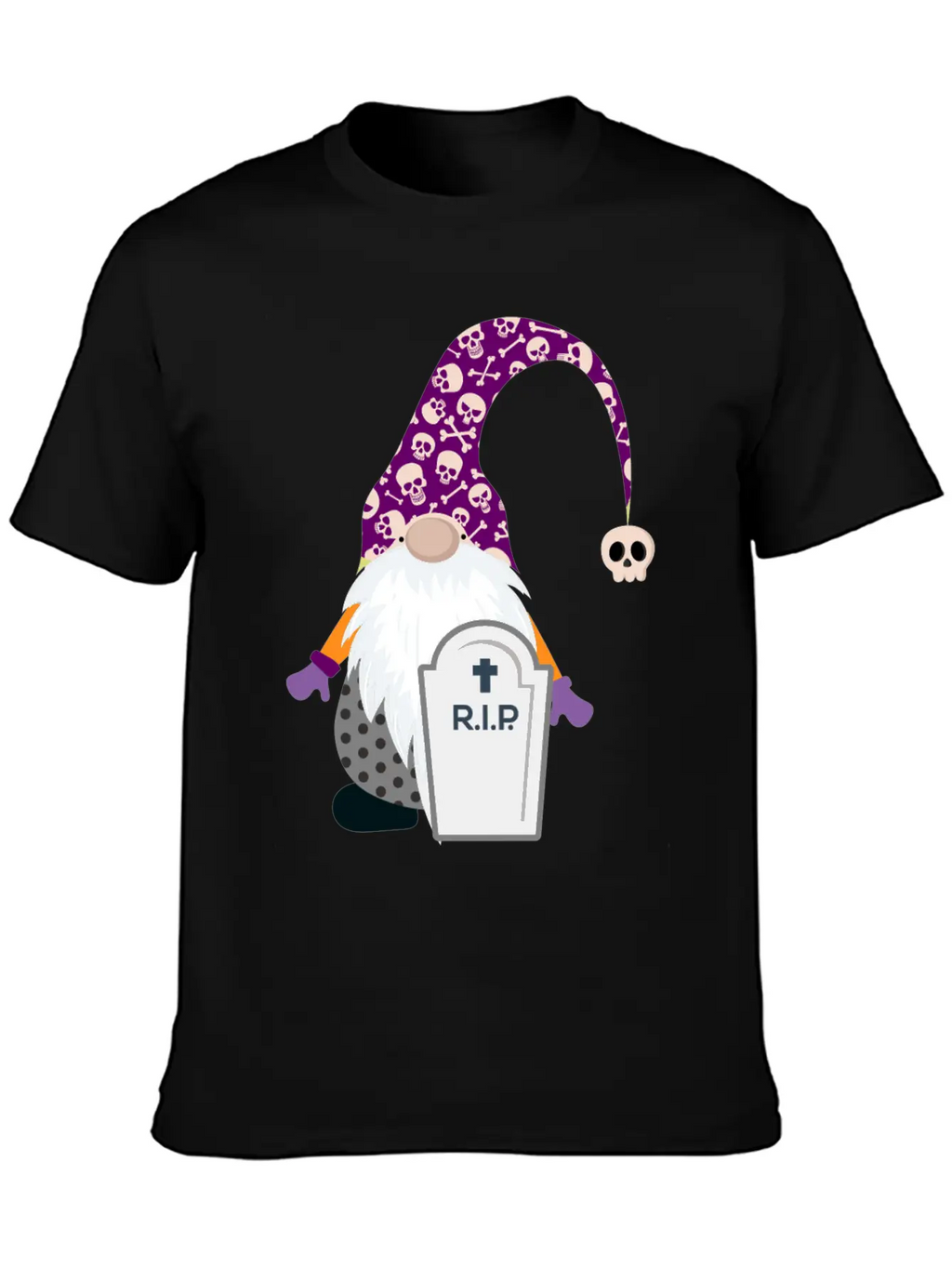 Gnome Halloween Clipart Rip Classic T Shirt Breathable Soft Cotton T-Shirt – Timeless Casual Look