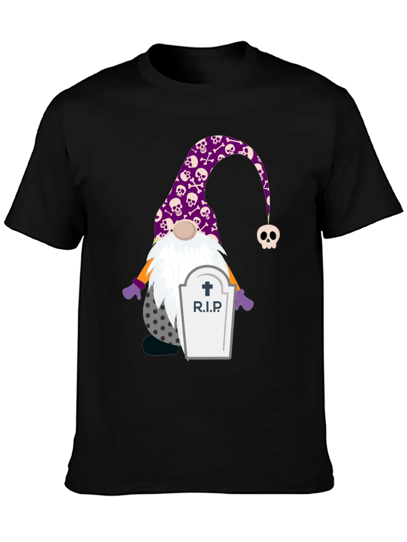 Gnome Halloween Clipart Rip Classic T Shirt Breathable Soft Cotton T-Shirt – Timeless Casual Look
